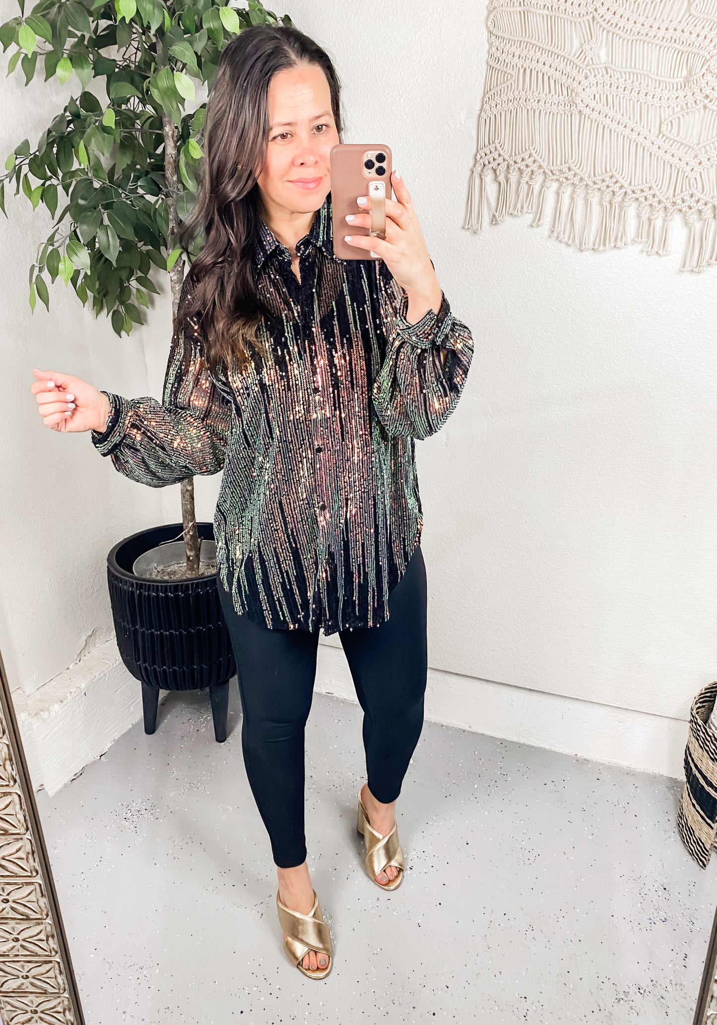 Too Glitz to Glam Button Up Shirt