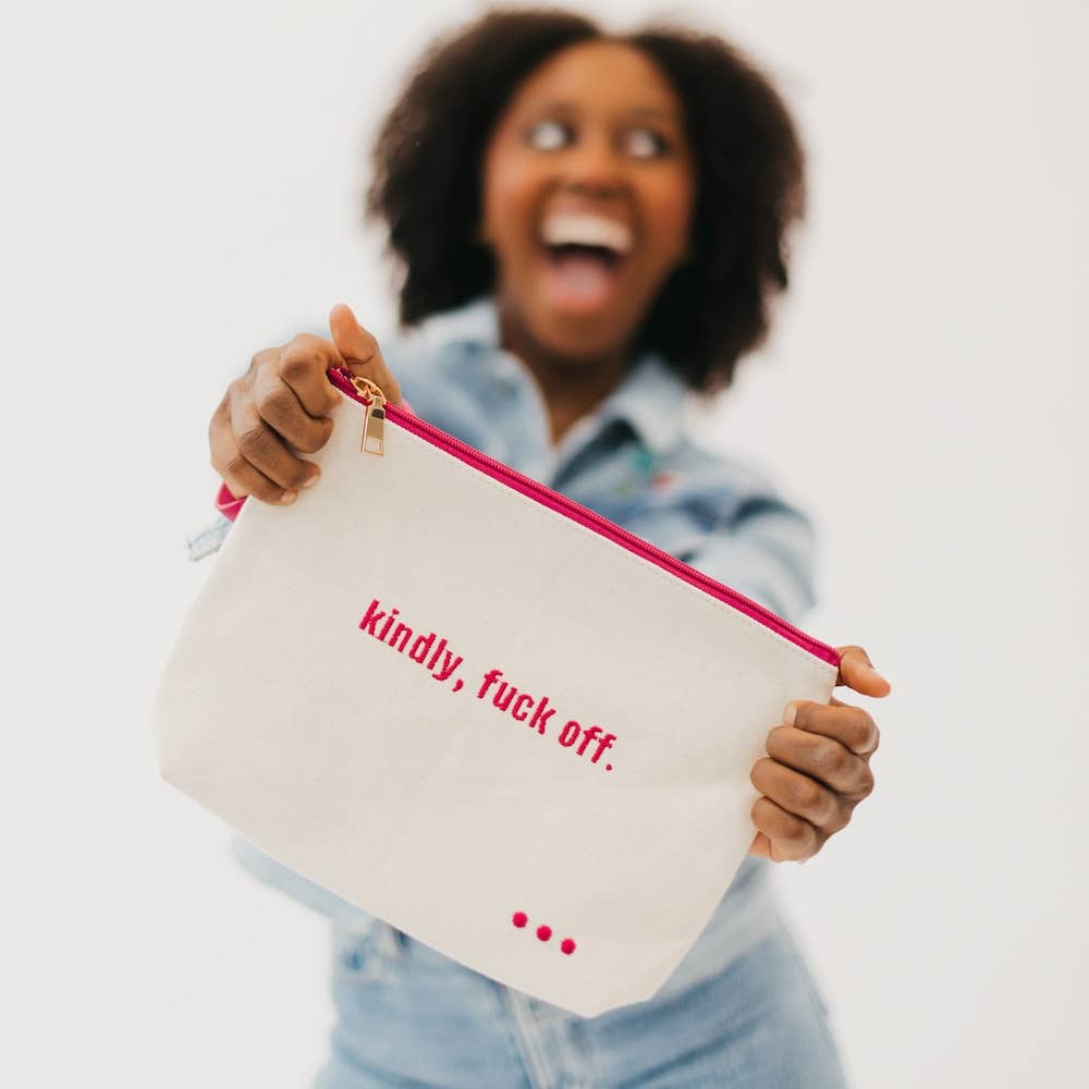 Canvas Catch All Pouch: Don't suck