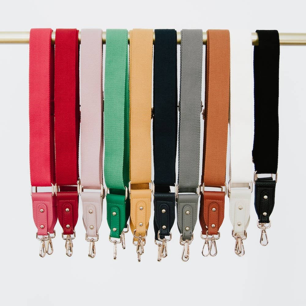 Callie Canvas Adjustable Strap: Brown