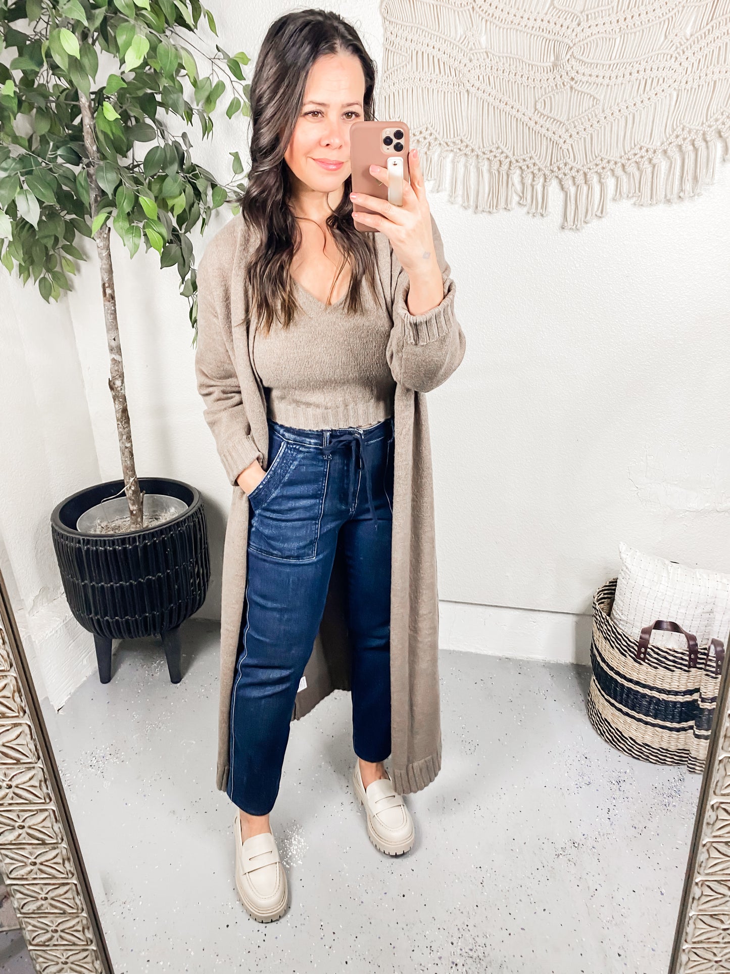 Perfectly Resolved Duster Cardigan