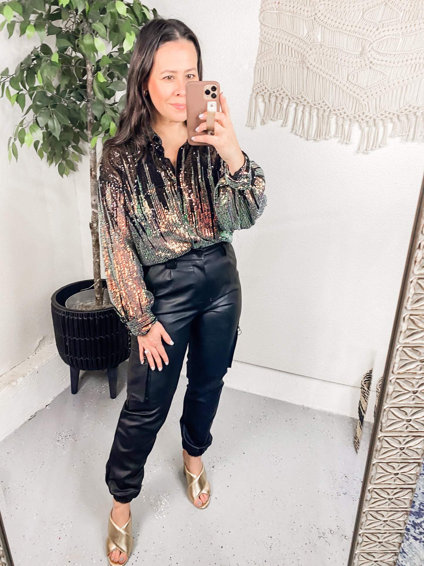Too Glitz to Glam Button Up Shirt