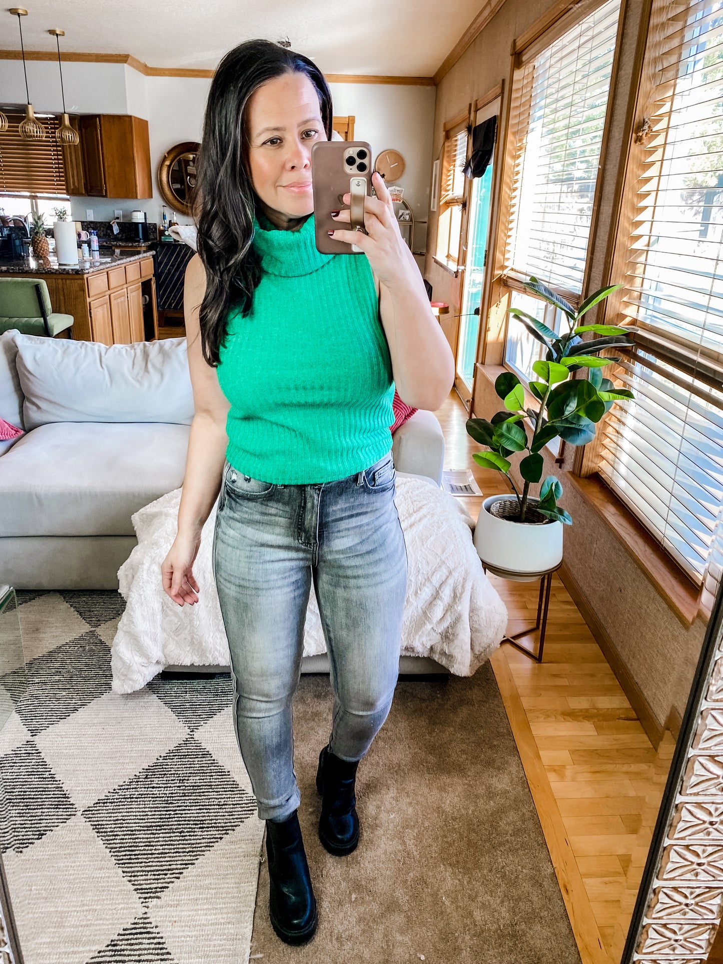 Judy Blue Tummy Control Release Hem Skinny
