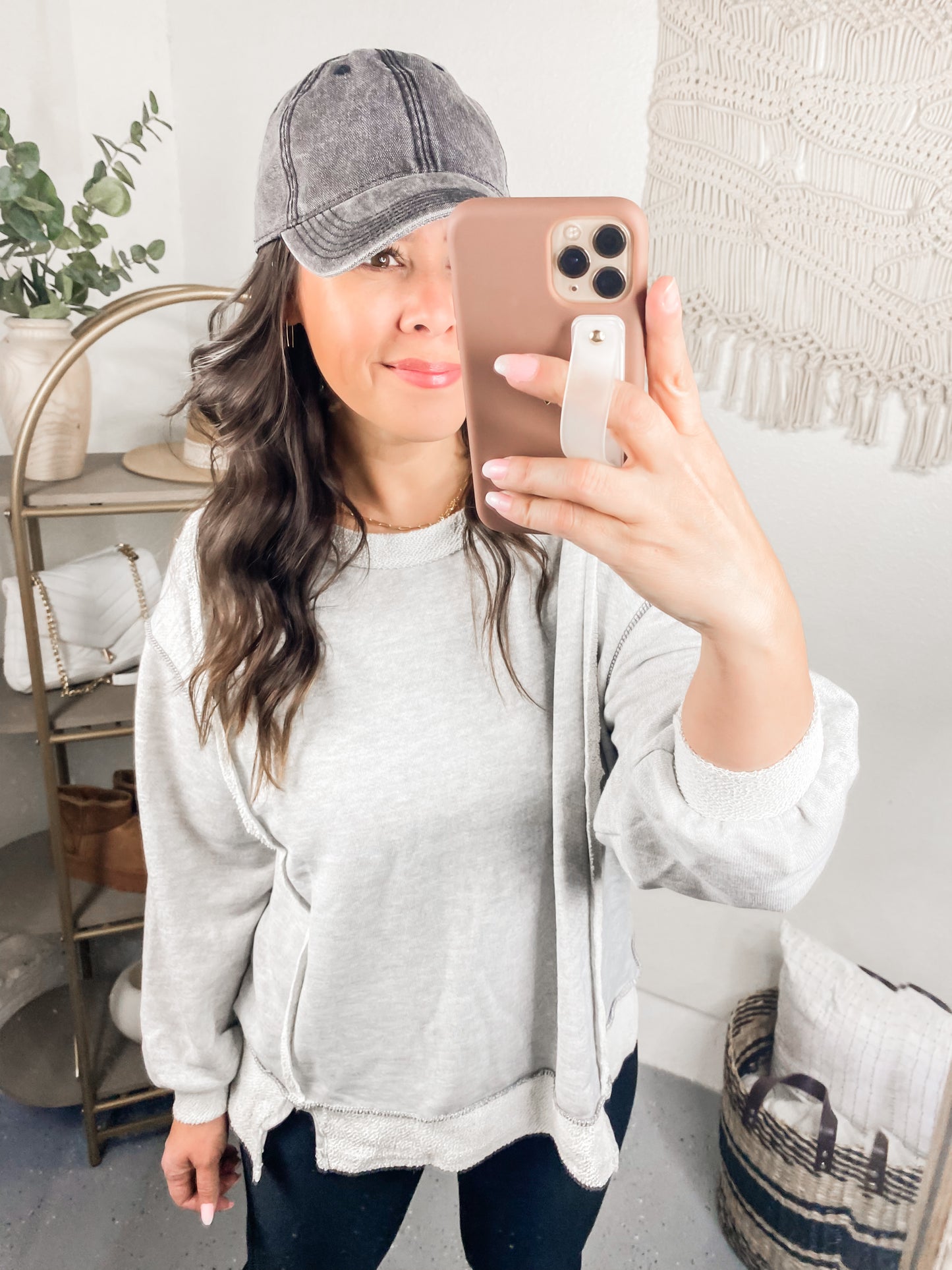 So Compelling Contrast Detail Pullover
