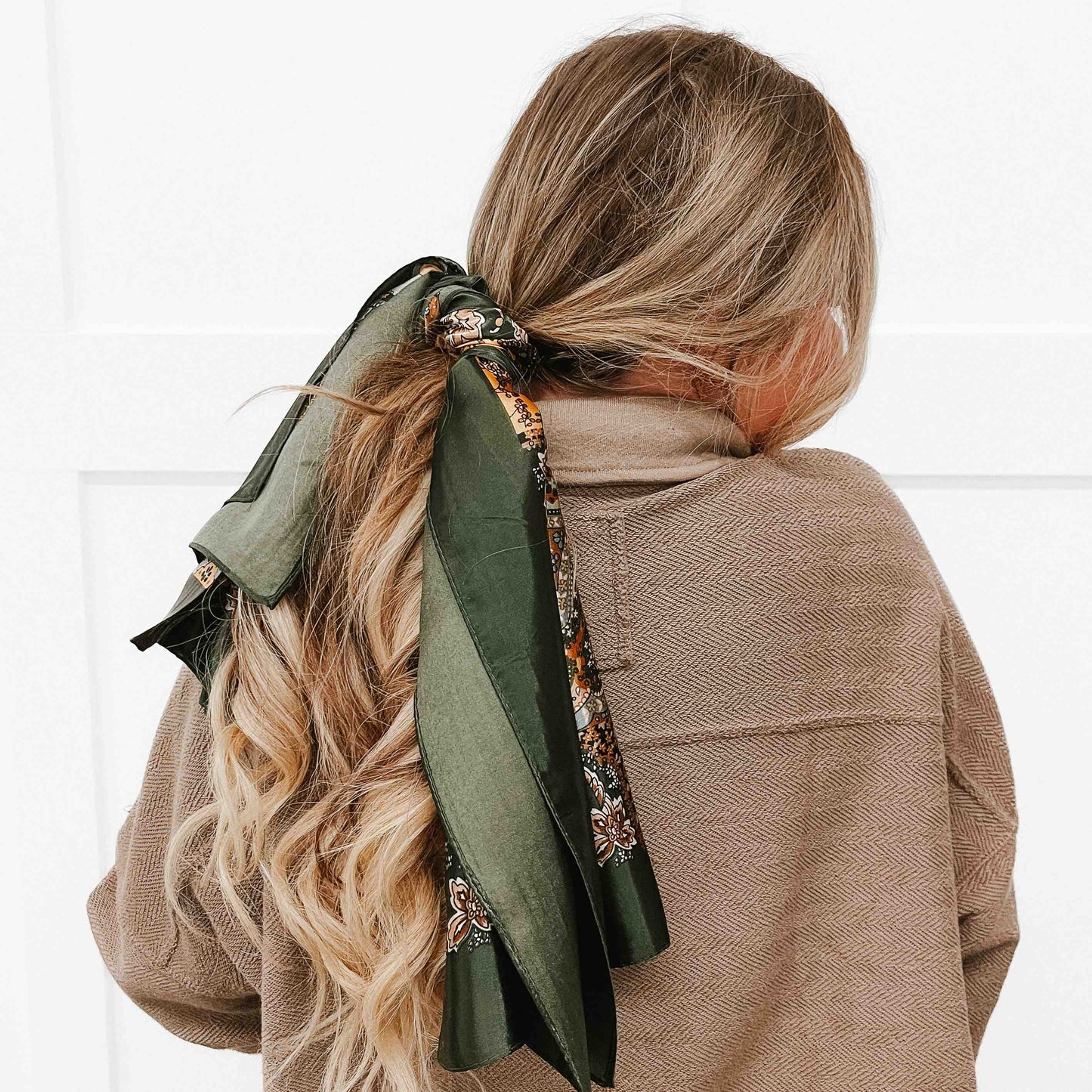Milan Hair Scarf: Teal