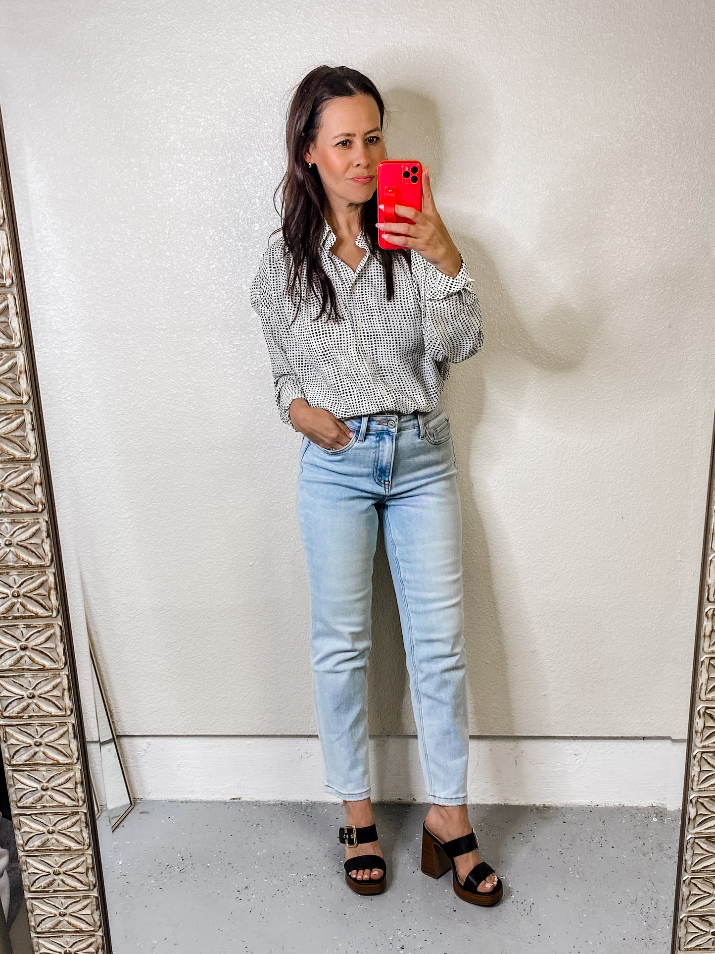 Terms of Endearment Dolman Sleeve Button Up