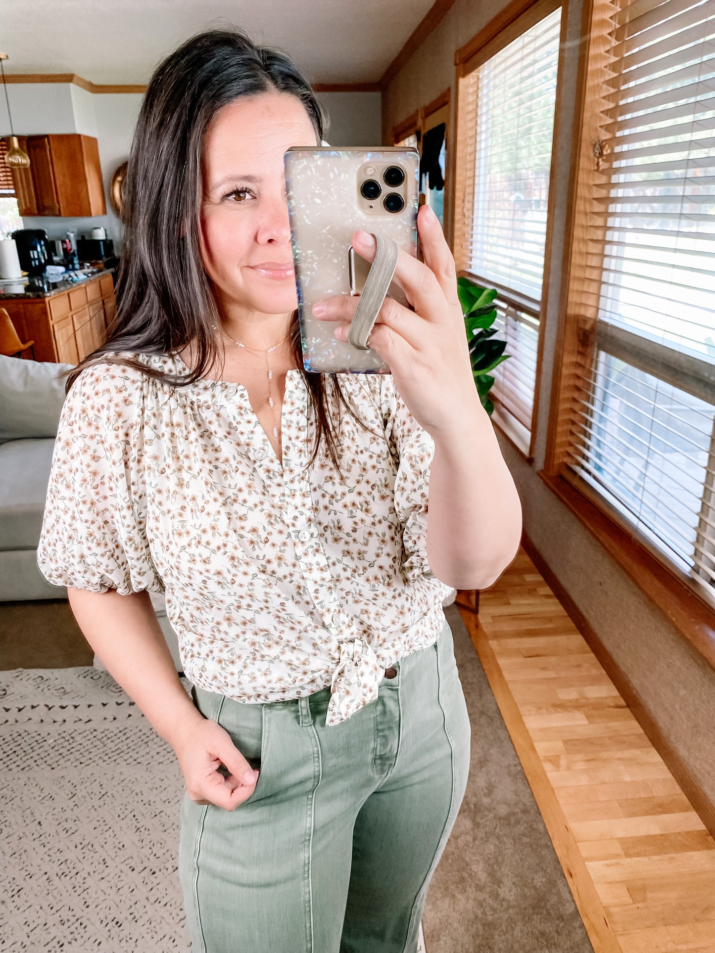 Fancy Me Floral Button Down