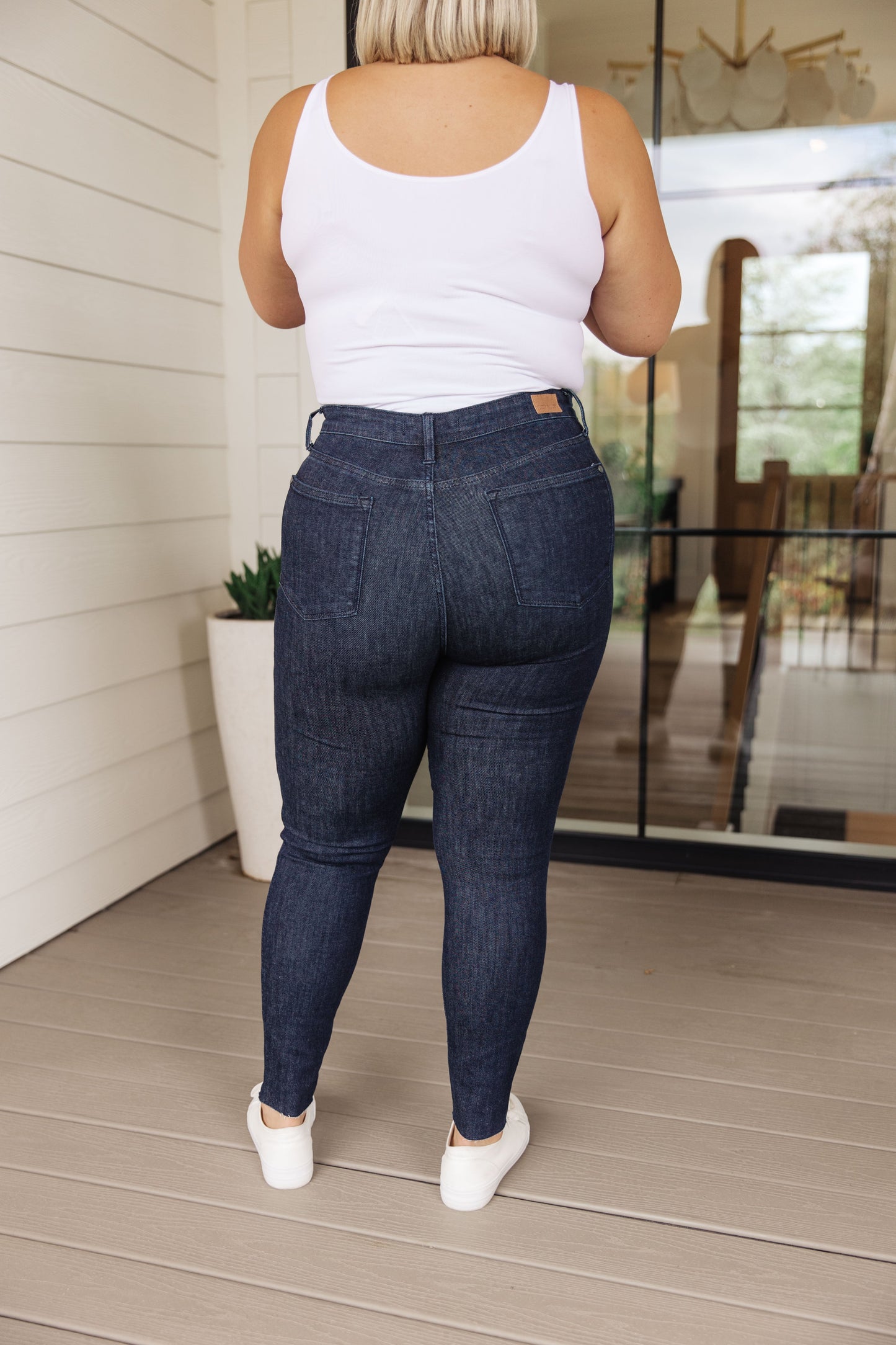 Judy Blue High Rise Tummy Control Dark Wash Skinny Jeans