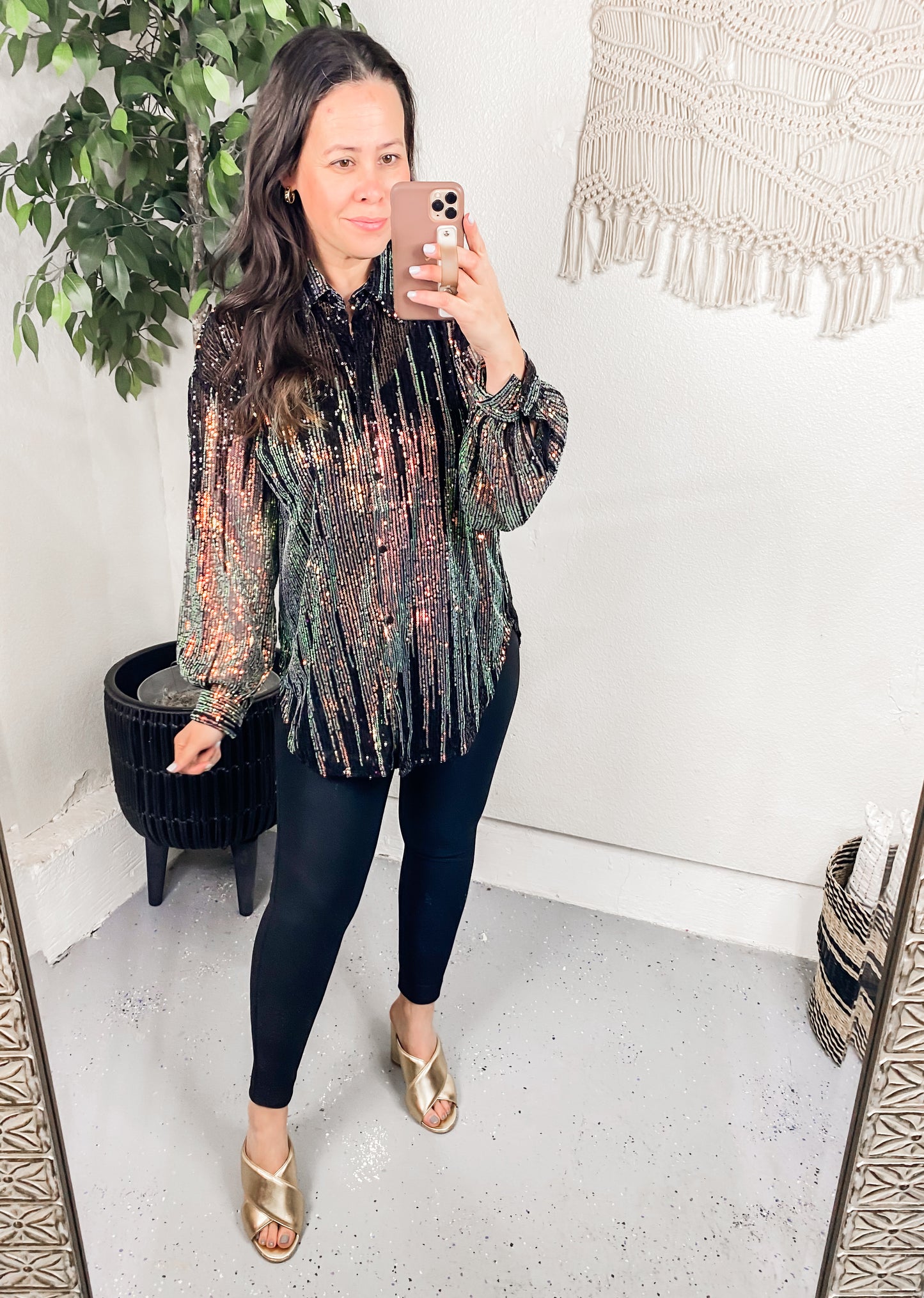 Too Glitz to Glam Button Up Shirt