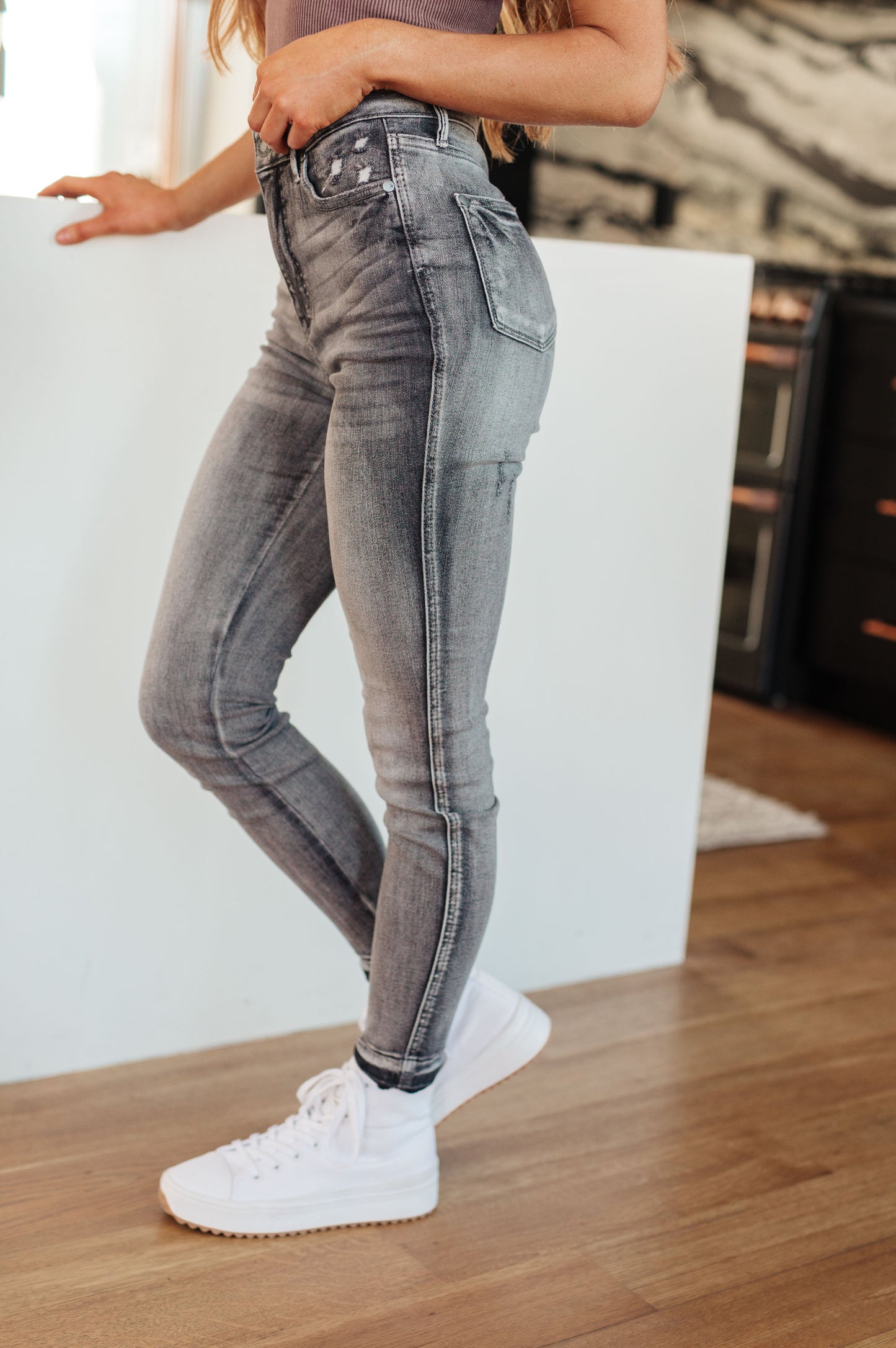 Judy Blue Tummy Control Release Hem Skinny