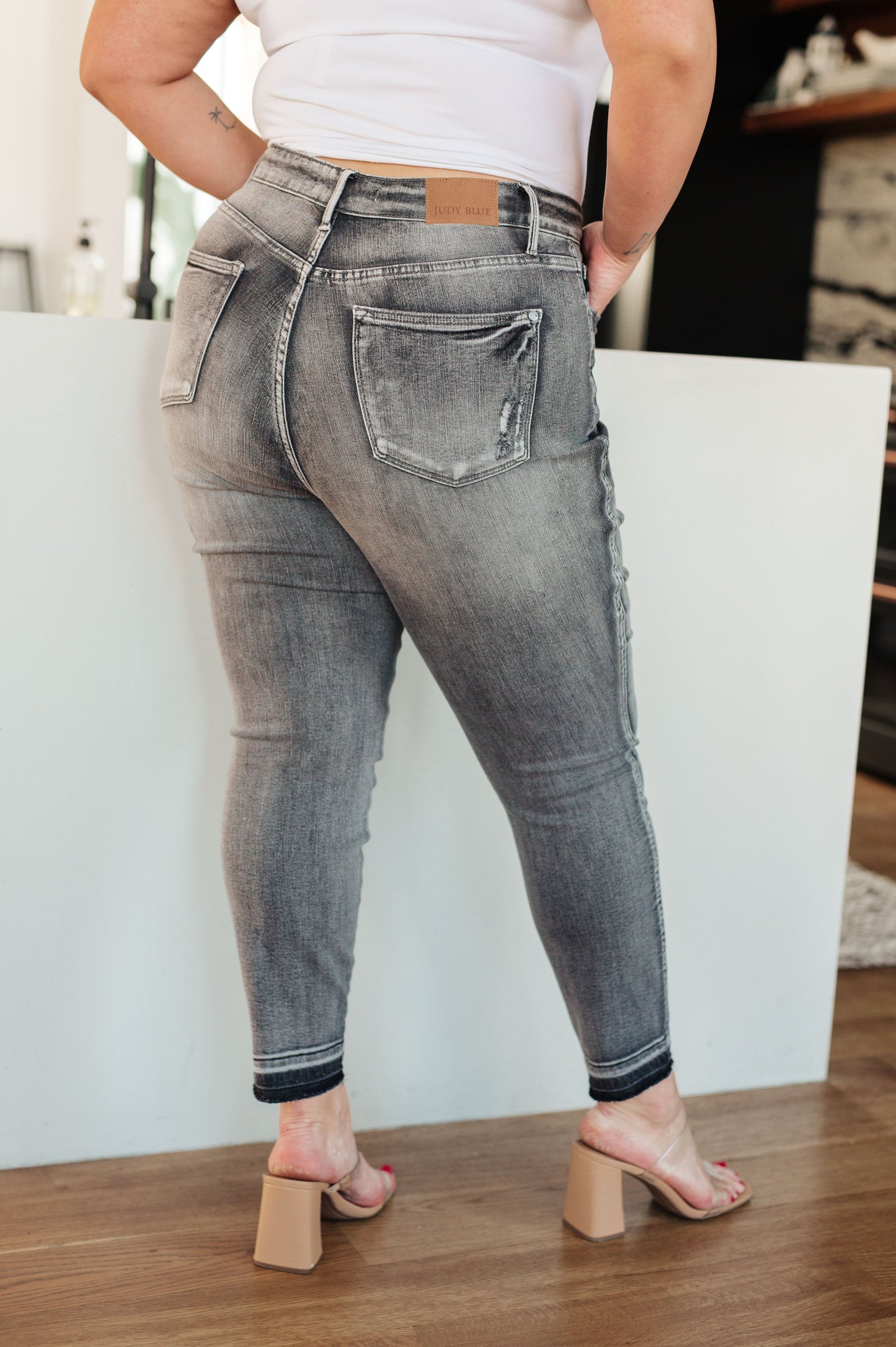 Judy Blue Tummy Control Release Hem Skinny
