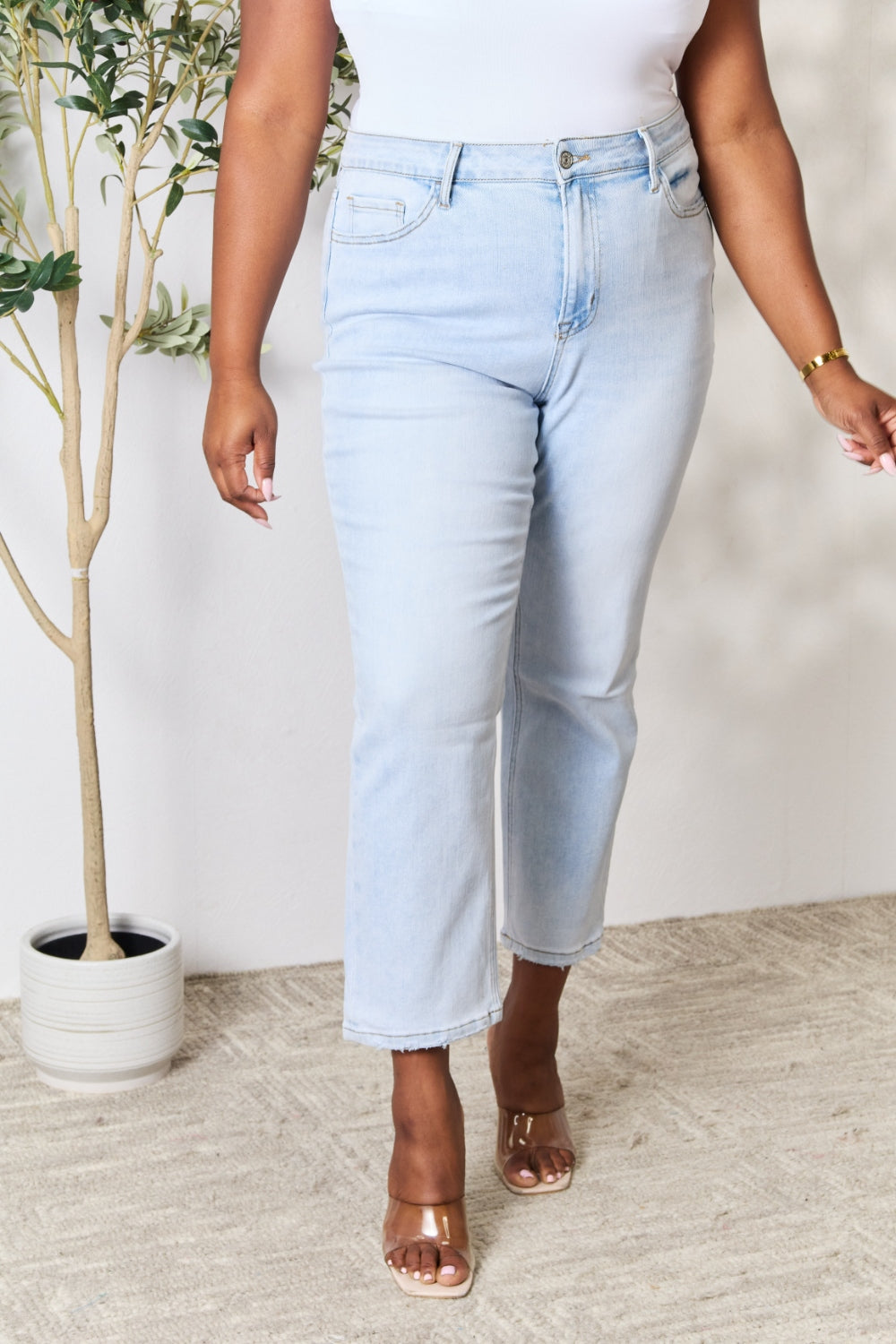 BAYEAS Cloud Straight Jeans - Light