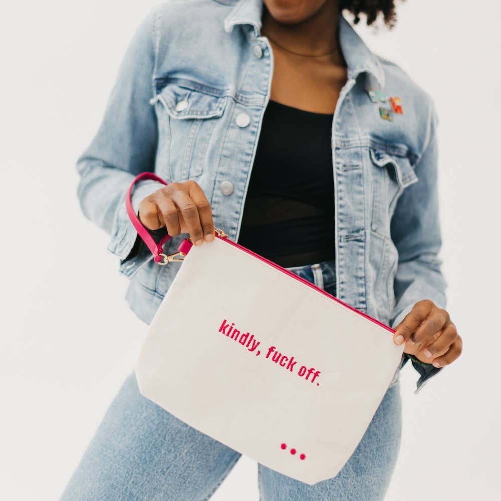 Canvas Catch All Pouch: S*** bag