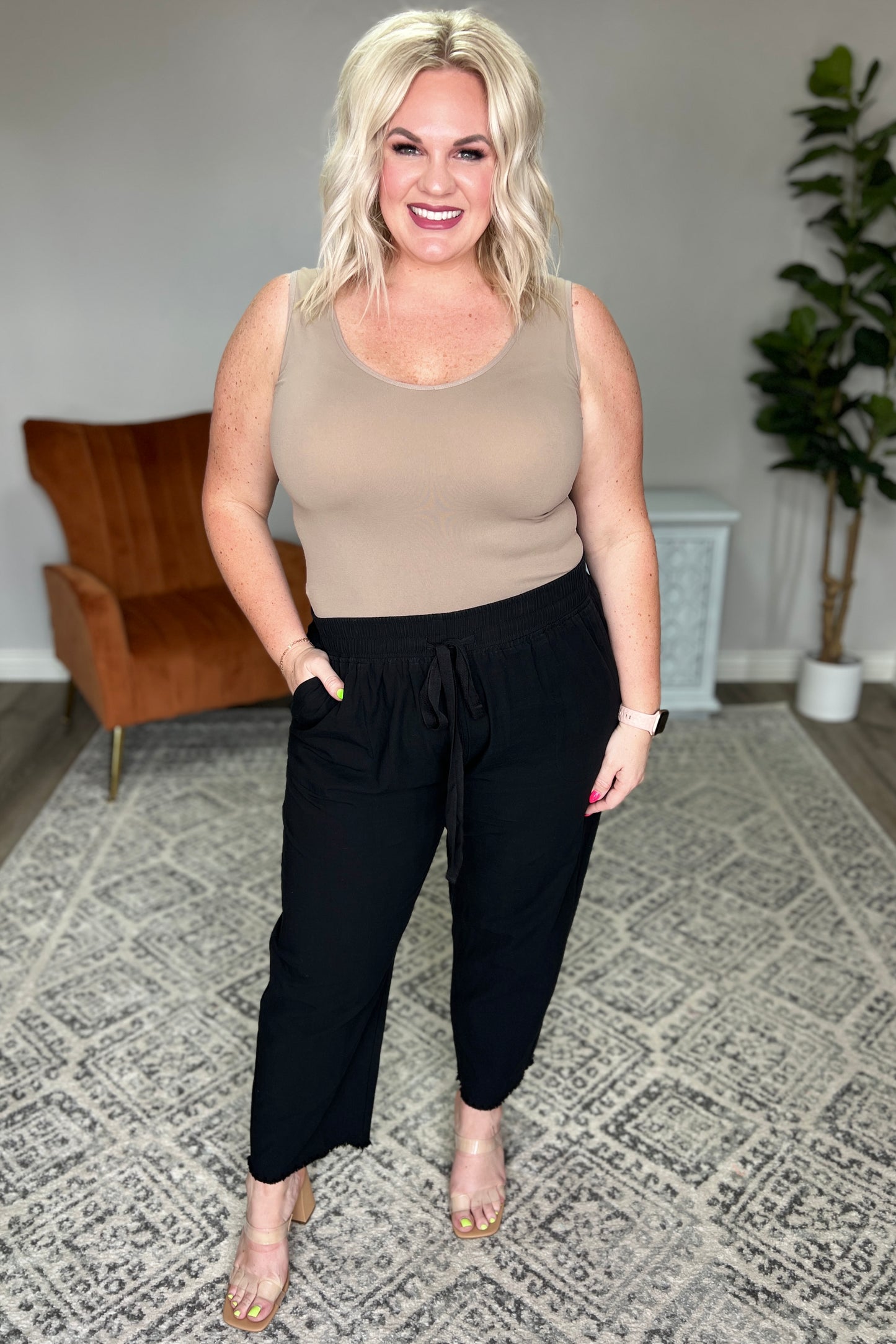 Carefree Seamless Reversible Tank in Light Mocha