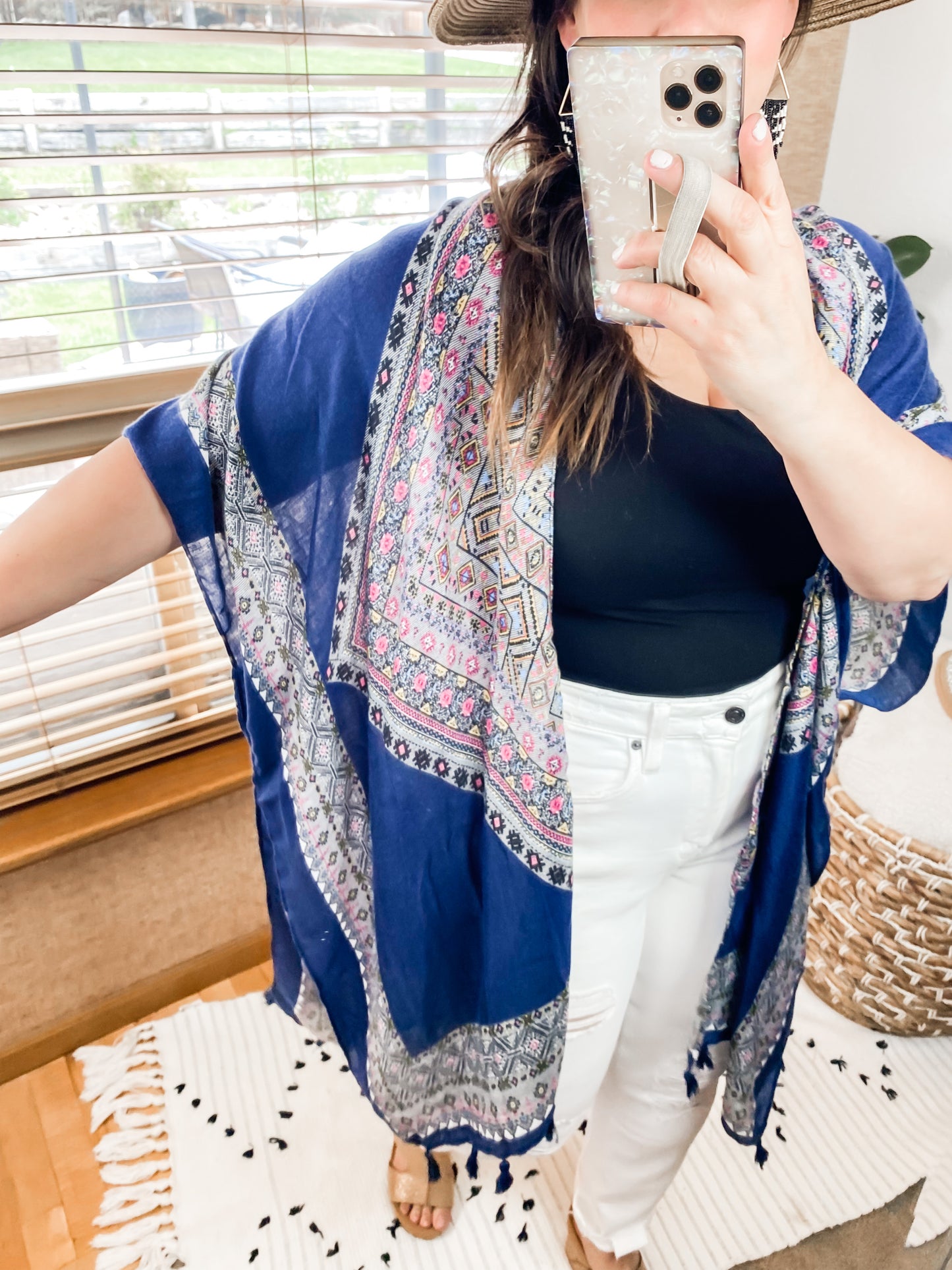 Avery Aztec Print Kimono - Preorder