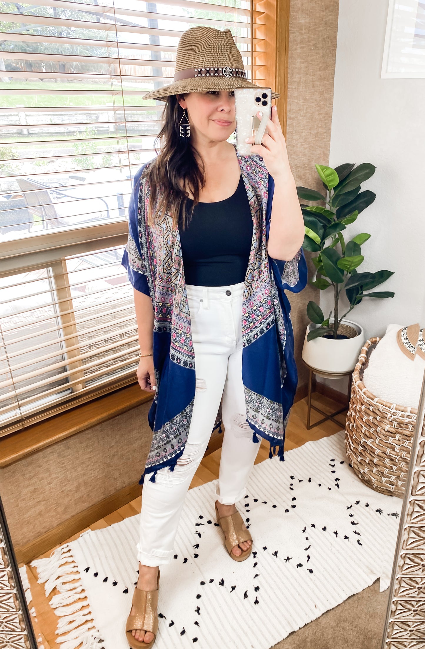 Avery Aztec Print Kimono - Preorder