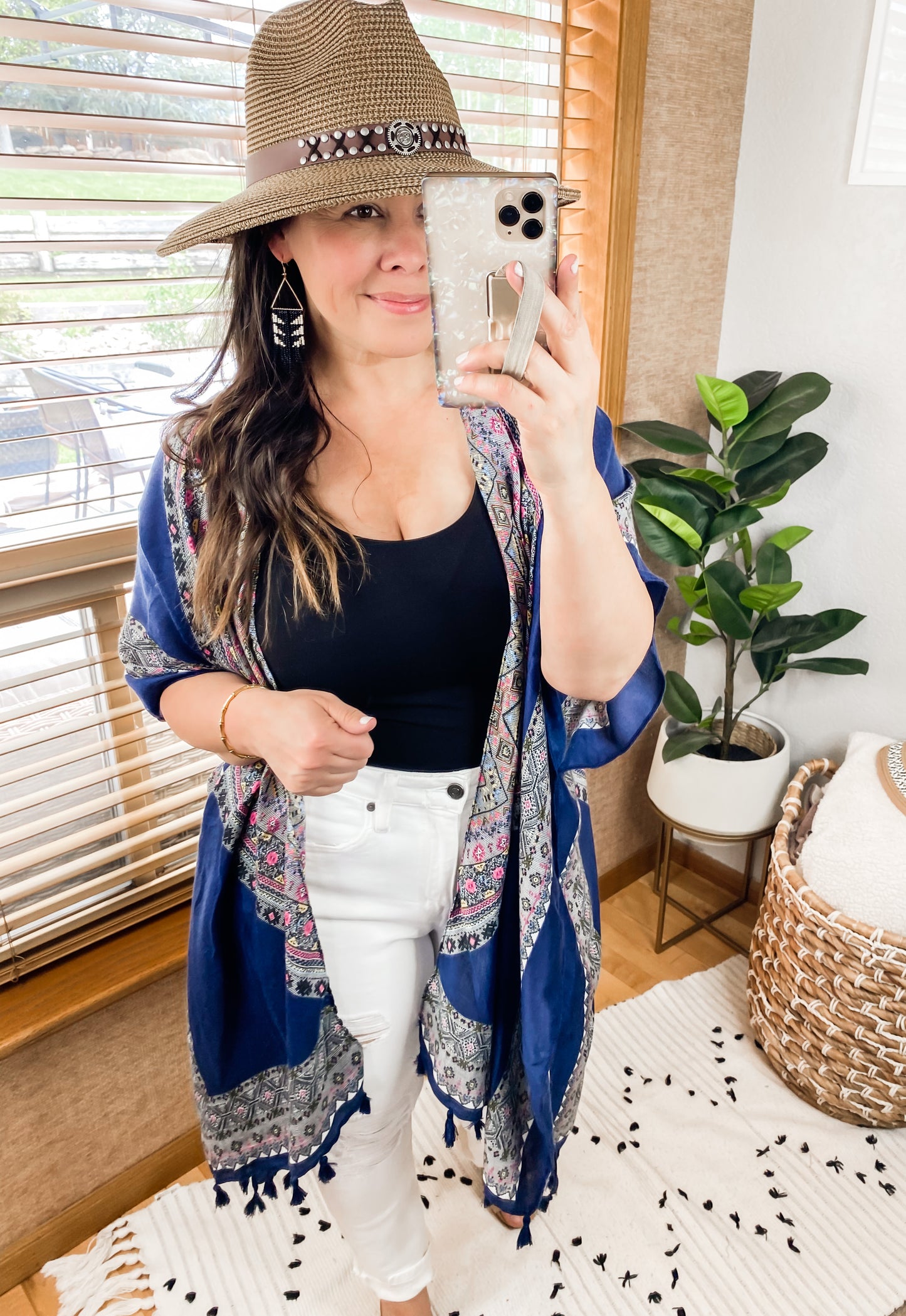 Avery Aztec Print Kimono - Preorder