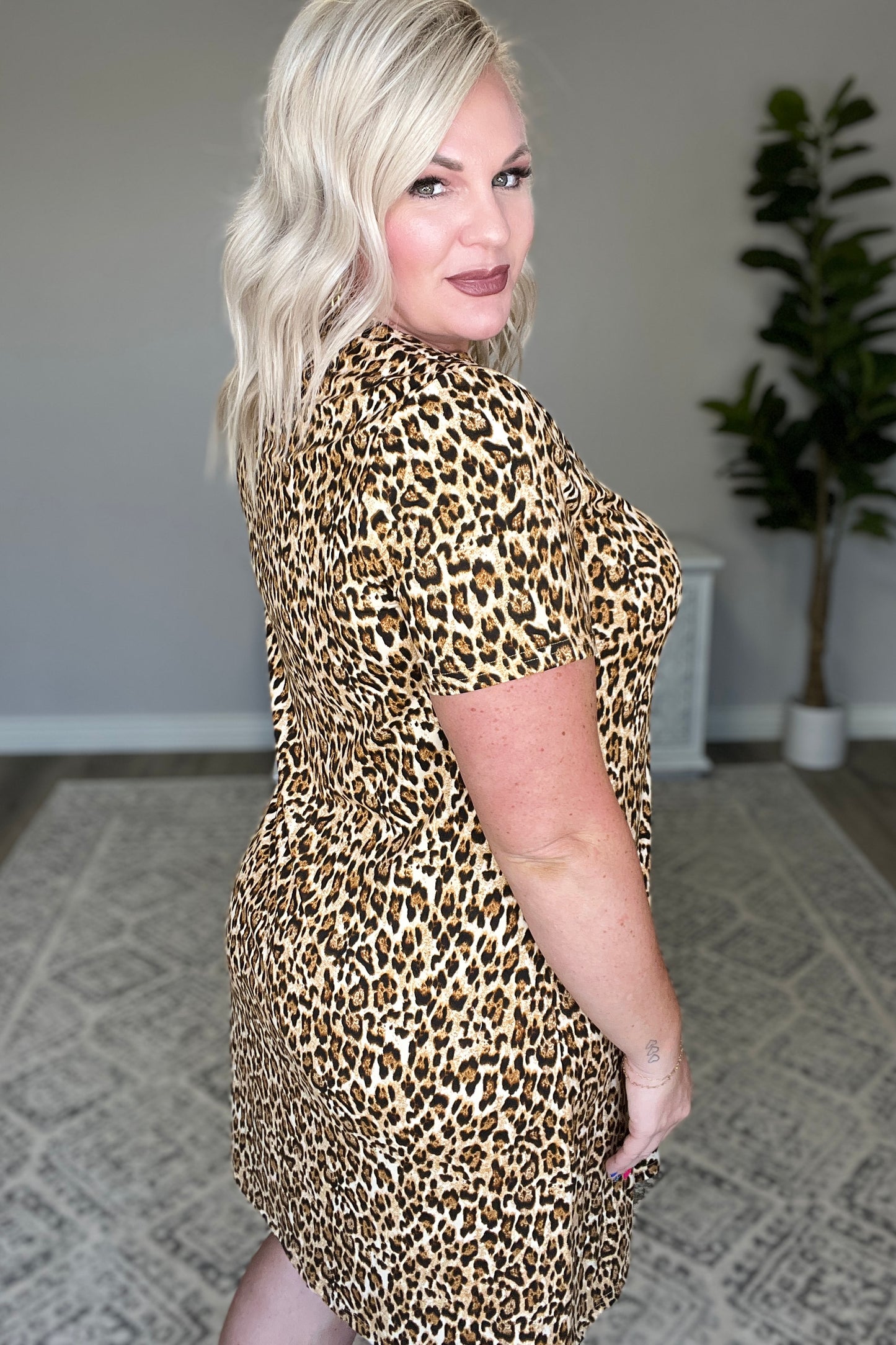 Lead Me On Leopard Print Dress