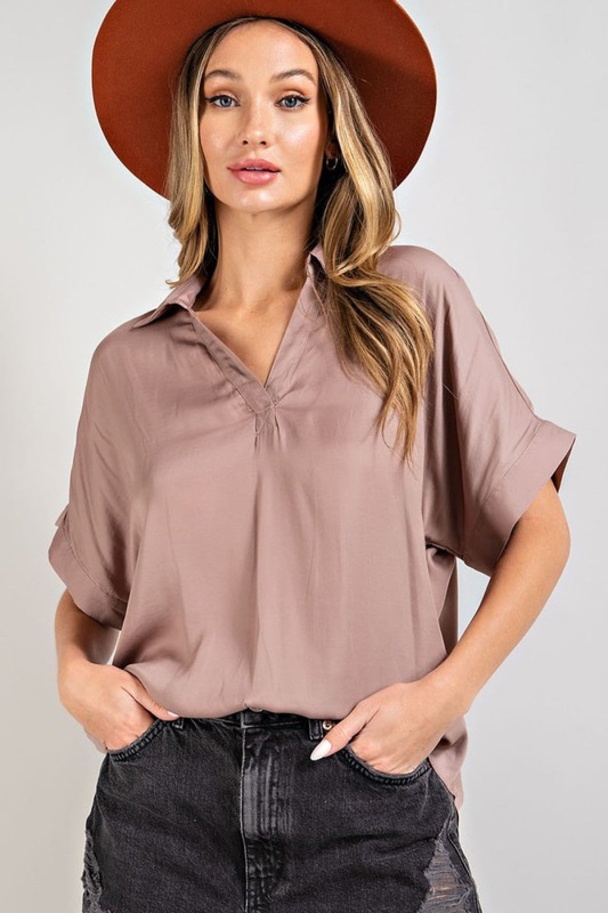 Work to Weekend Short Sleeve Blouse