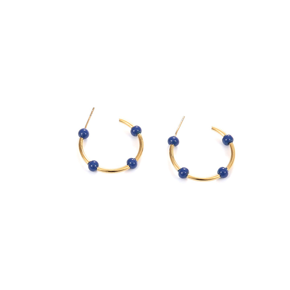 Willow Moon Retro C-Shaped Hoop Earrings