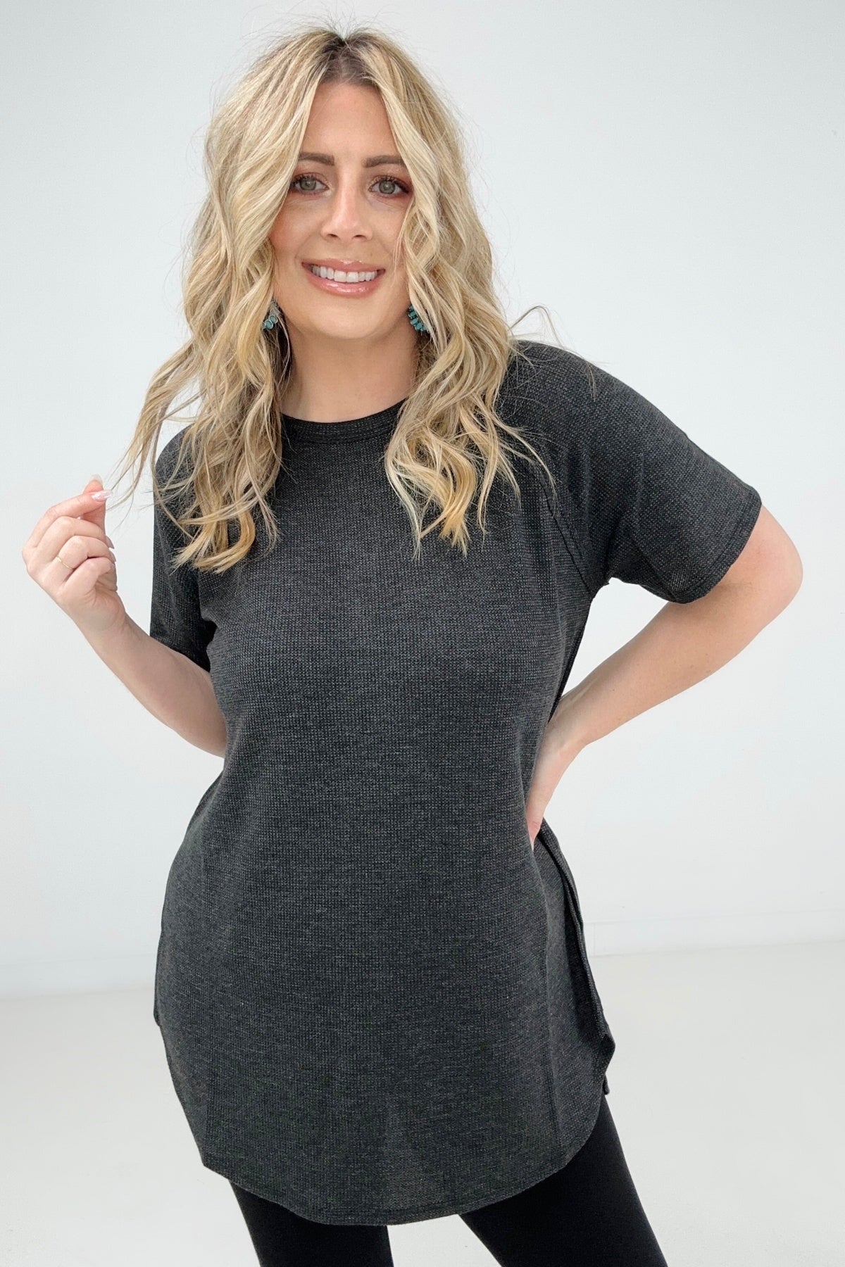 Baby Waffle Short Sleeve Top