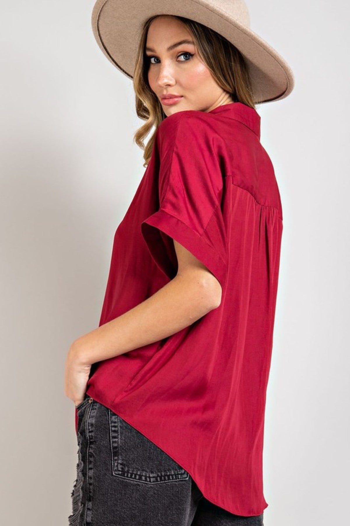 Work to Weekend Short Sleeve Blouse