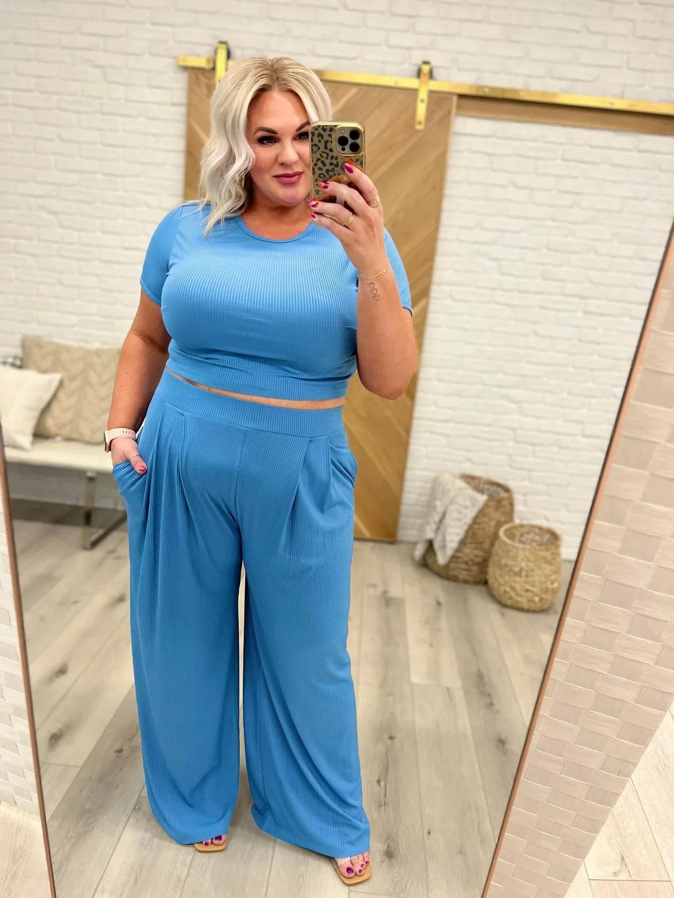PREORDER: Full Length Cropped Lounge Set in Four Colors
