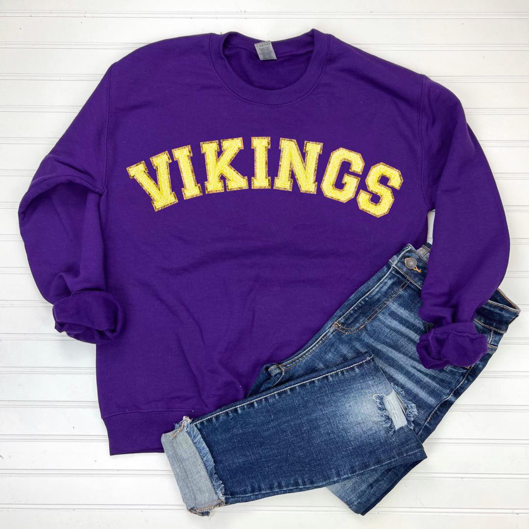 PREORDER: Patch Sweatshirt in Purple/Yellow