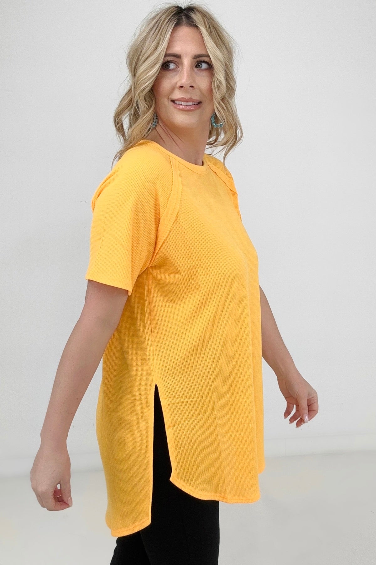 Baby Waffle Short Sleeve Top
