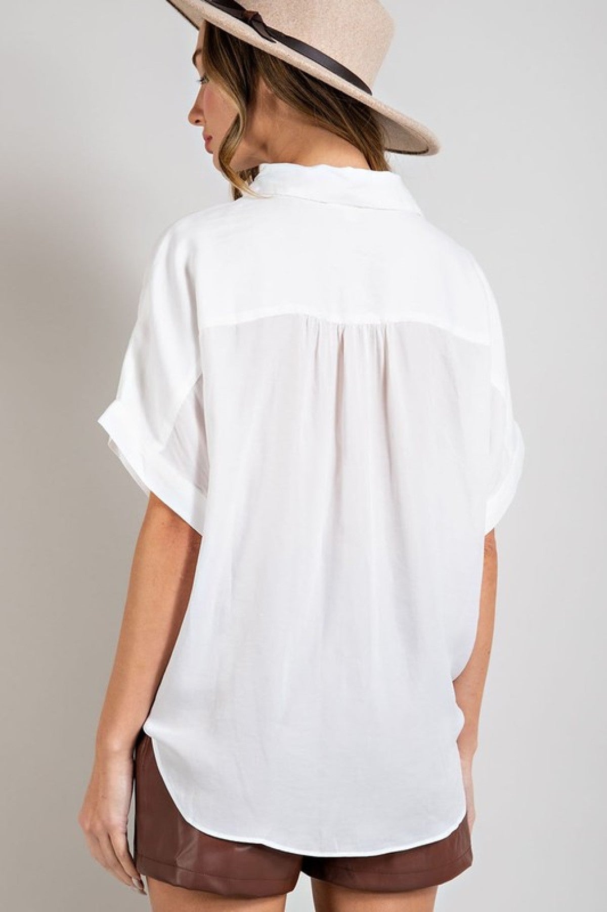 Work to Weekend Short Sleeve Blouse