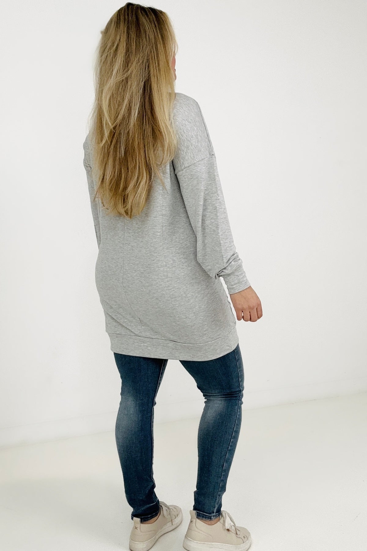 Oversized Jersey Knit Tunic Top/Dress