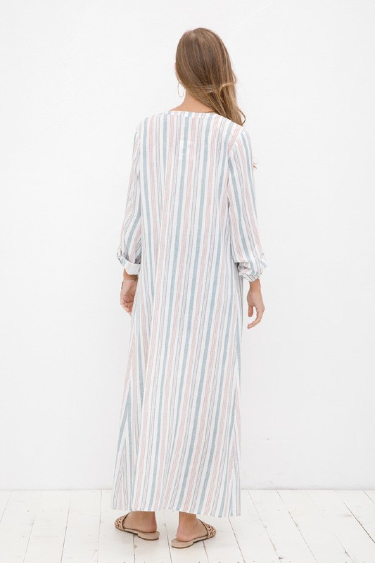 Wind in my hair Button Down Maxi Dress