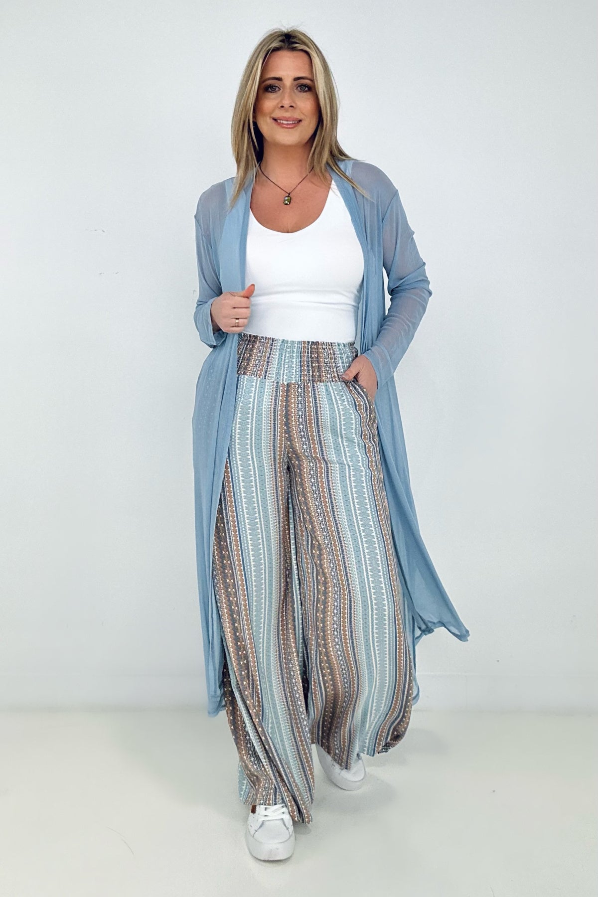 It's A Vibe Smocked Palazzo Pants