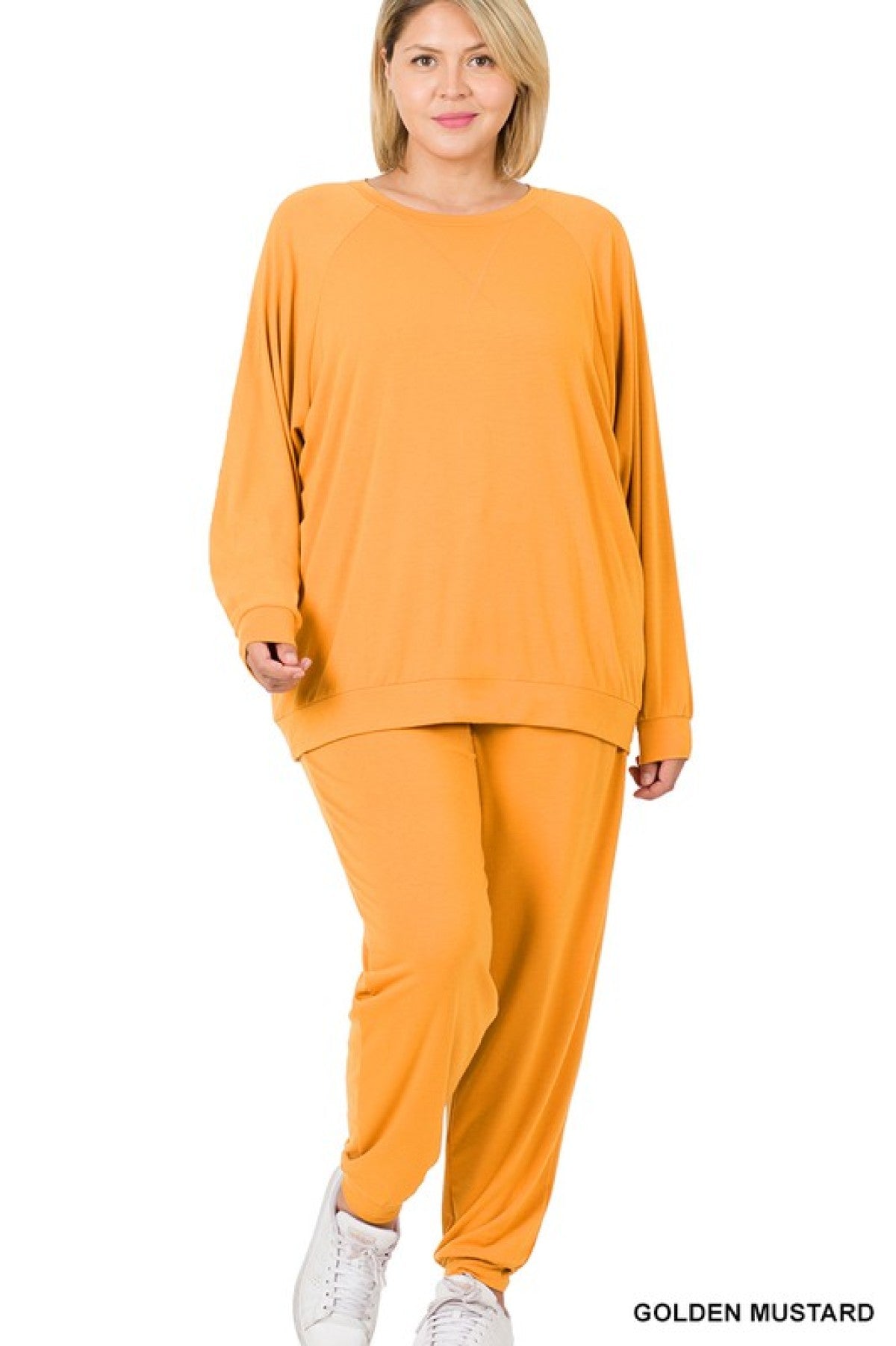 Zenana Raglan Sleeve Pullover & Jogger Pants Set