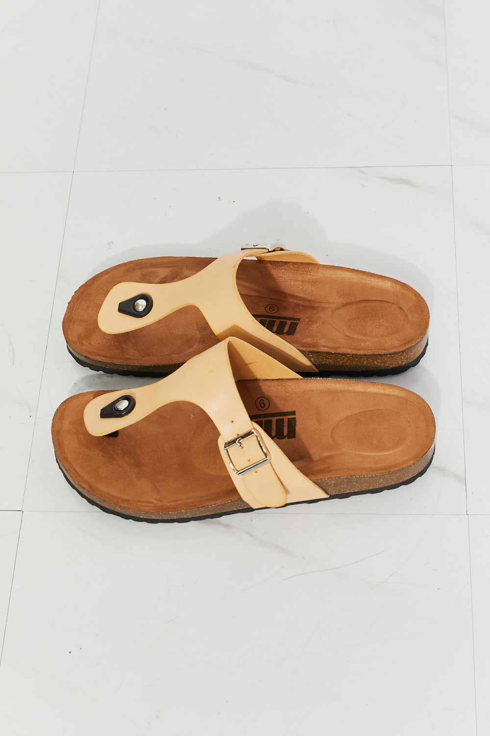 T-Strap Sandal in Sand