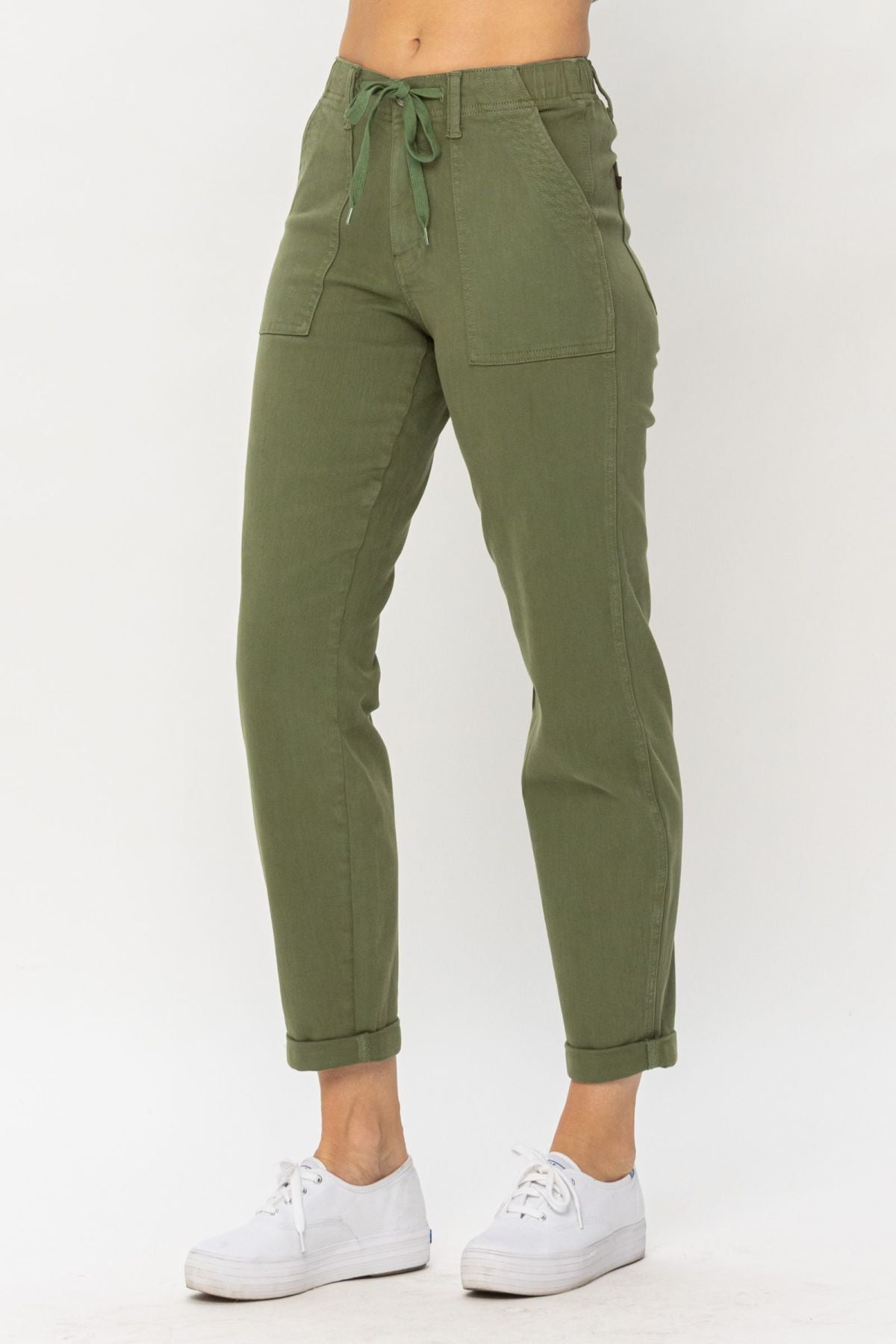 RESTOCKED Judy Blue Drawstring Waist Jogger Jeans