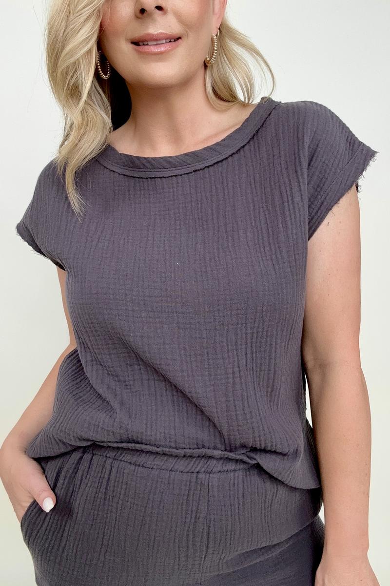 Muslin Top And Jogger Set