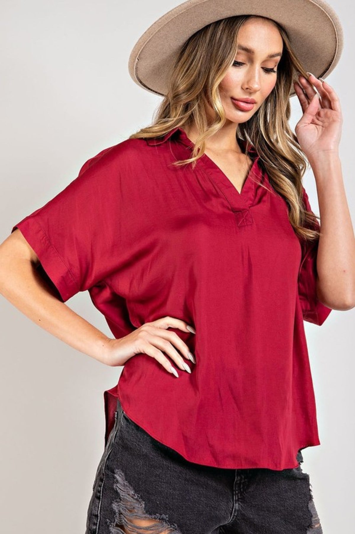 Work to Weekend Short Sleeve Blouse