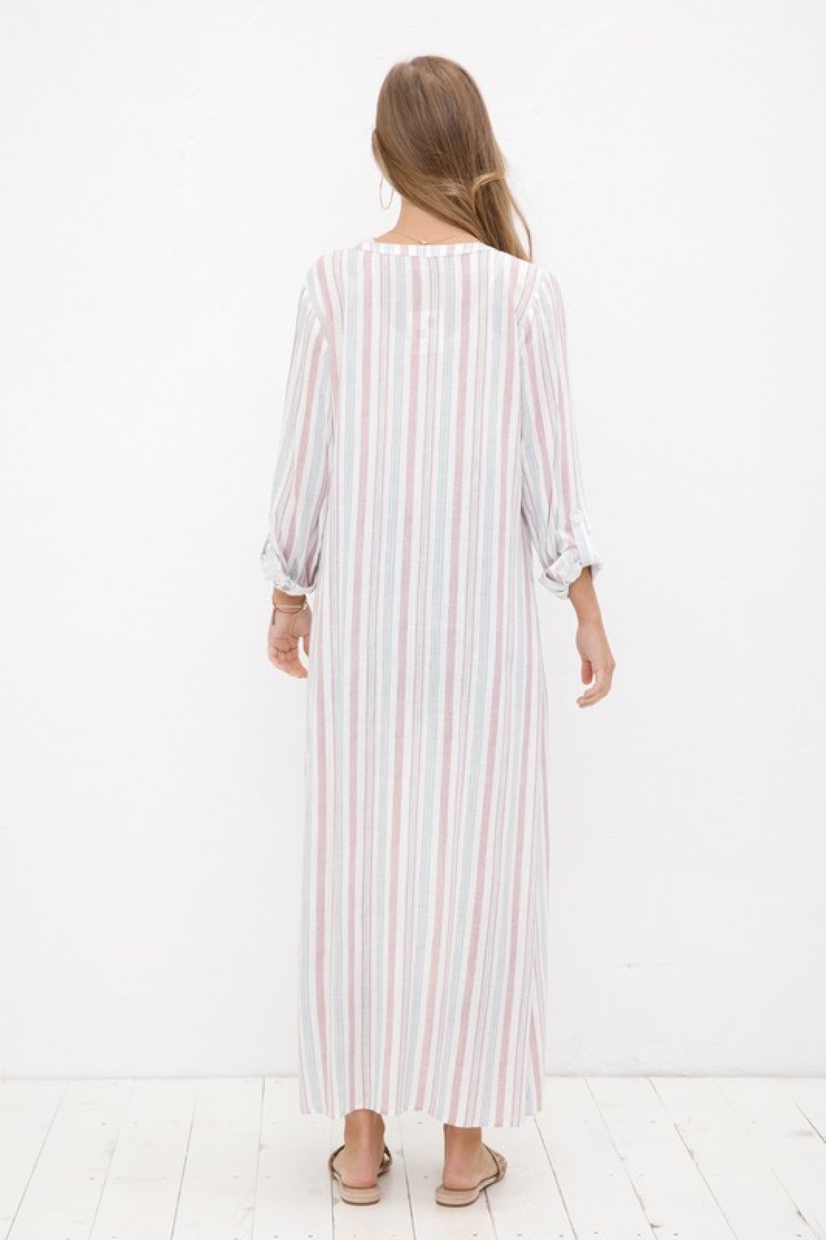 Wind in my hair Button Down Maxi Dress
