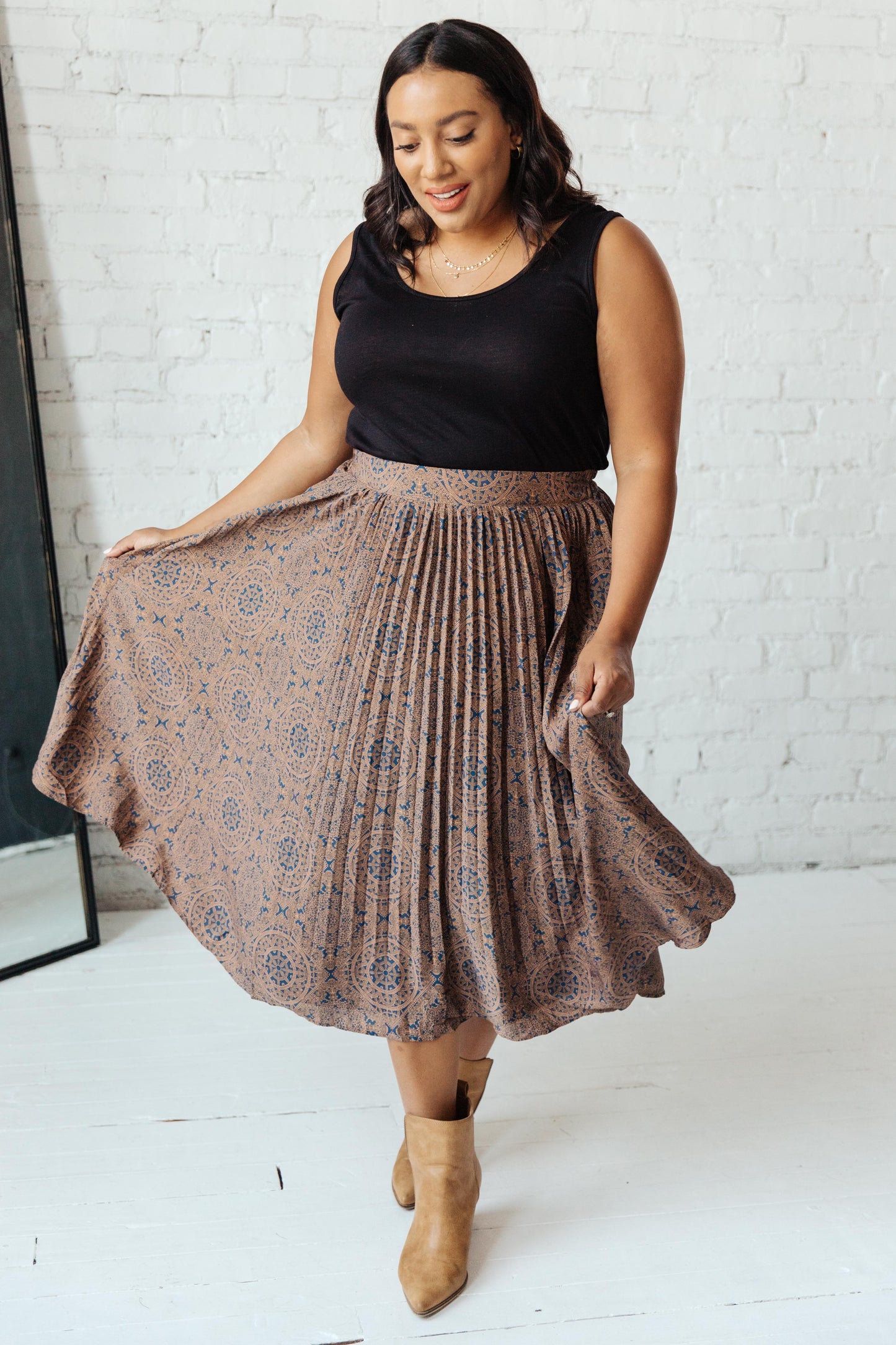RACK SALE Cathedral Pleated Skirt MEDIUM