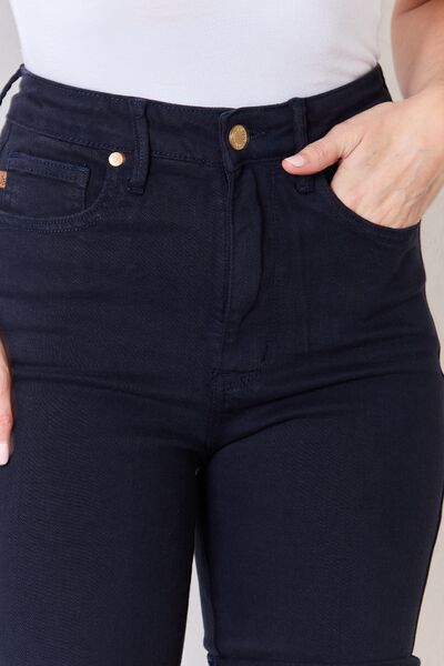 Judy Blue Tummy Control Bermuda Shorts - Navy
