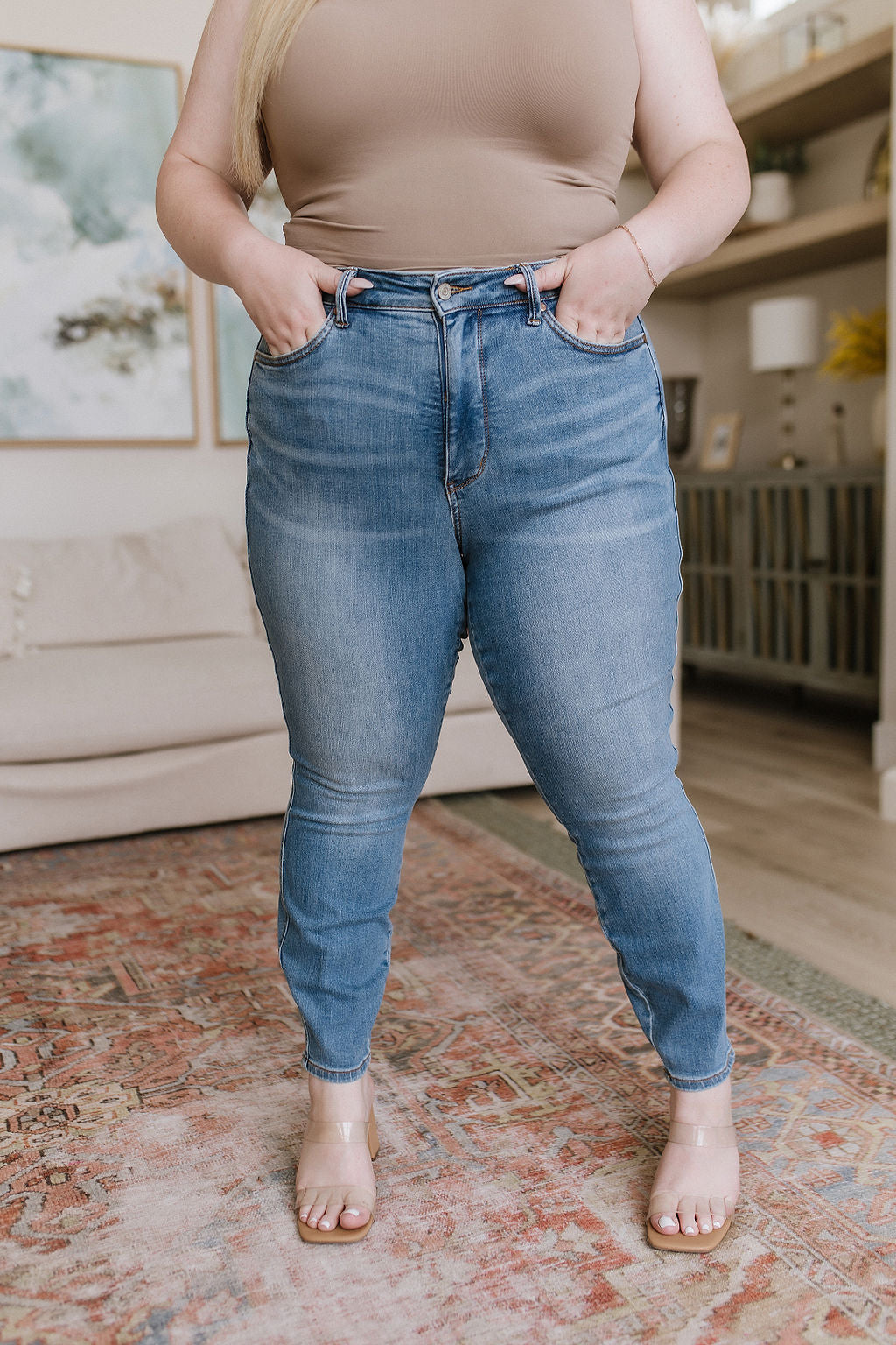Judy Blue Betsy High Rise Tummy Control Skinny Jeans