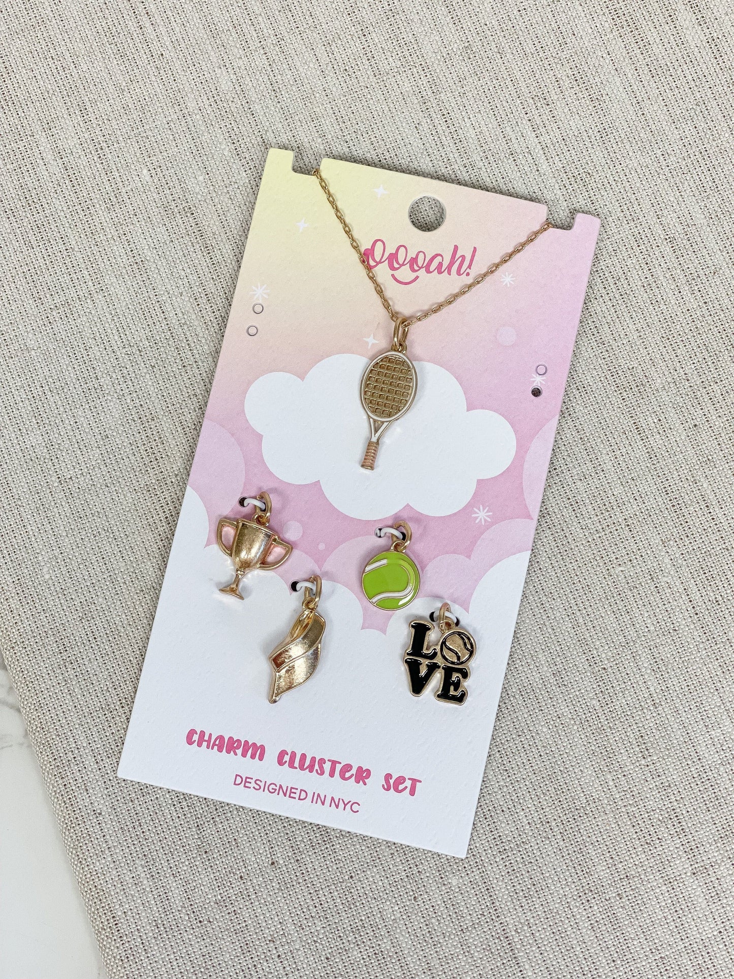 PREORDER: Sports Charm Necklace Cluster Sets in Assorted Styles