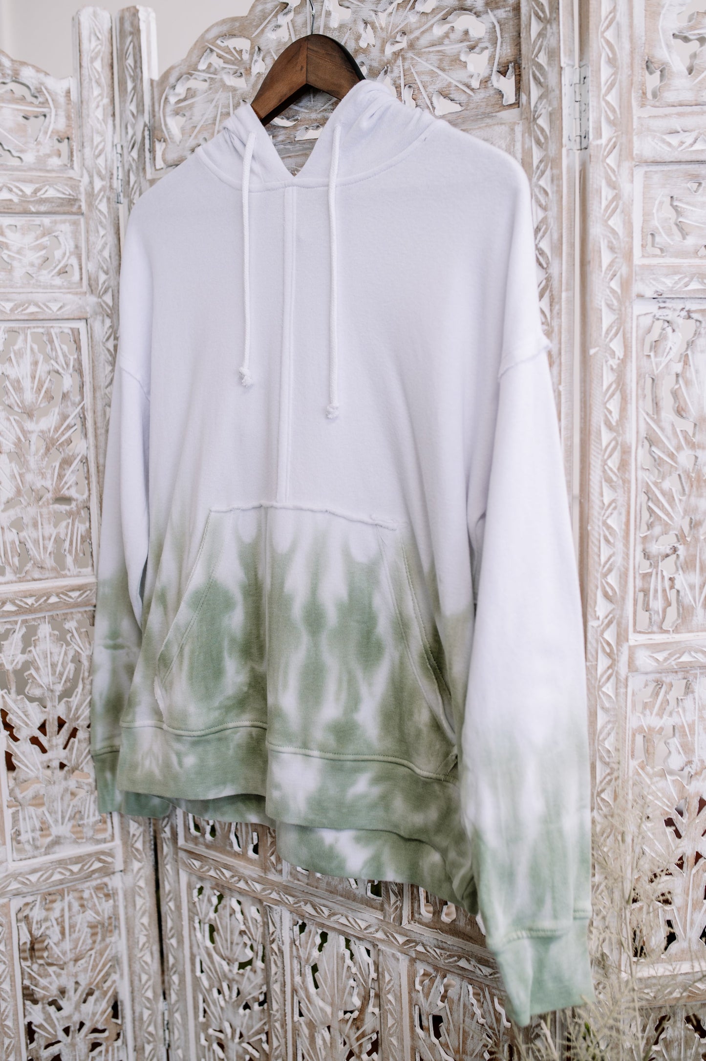 A Walk In The Woods Hoodie In Forest Tie Dye