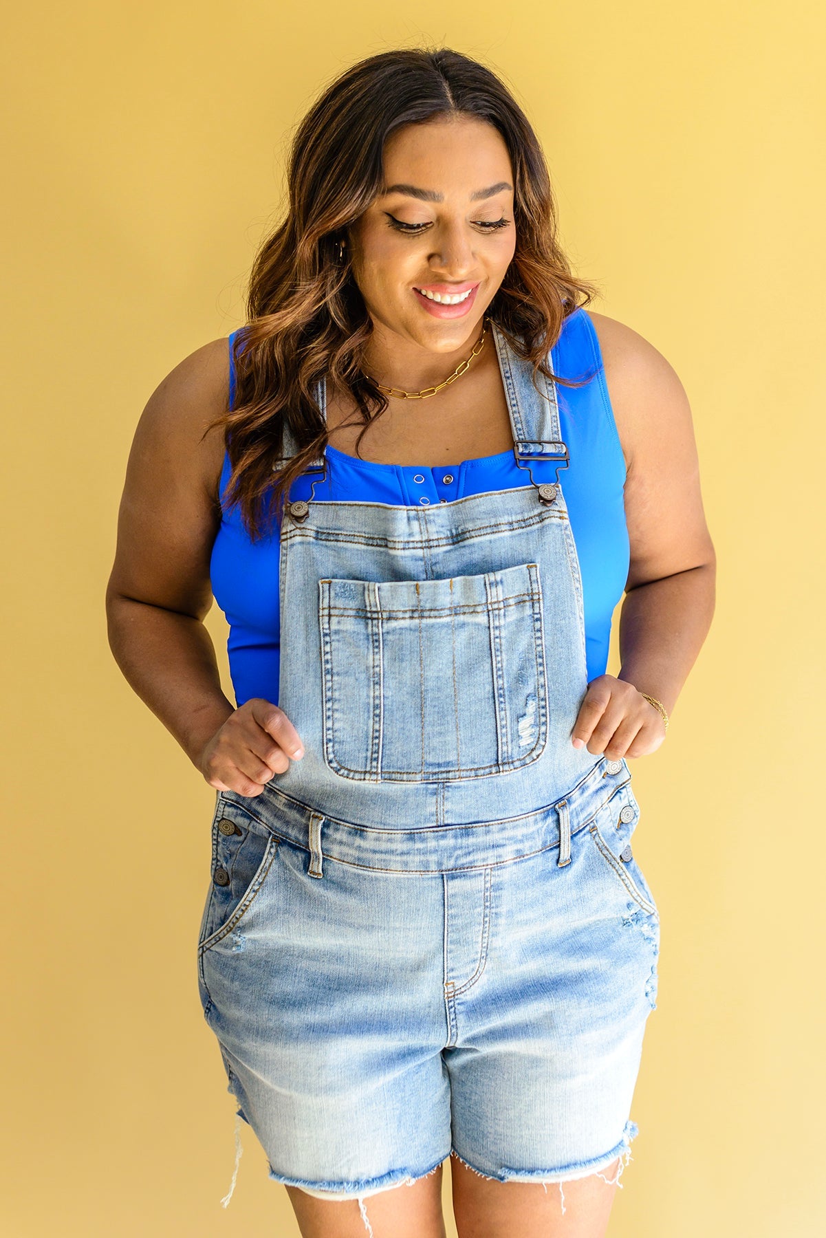 Judy Blue Devon Distressed Shortalls