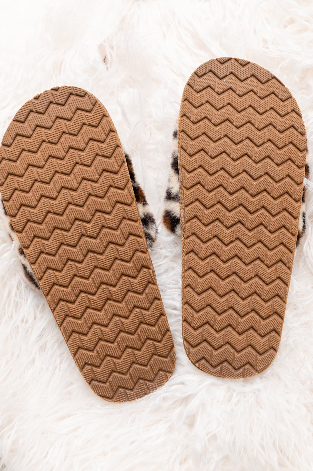 All In the Details Faux Fur Slippers - Animal Print