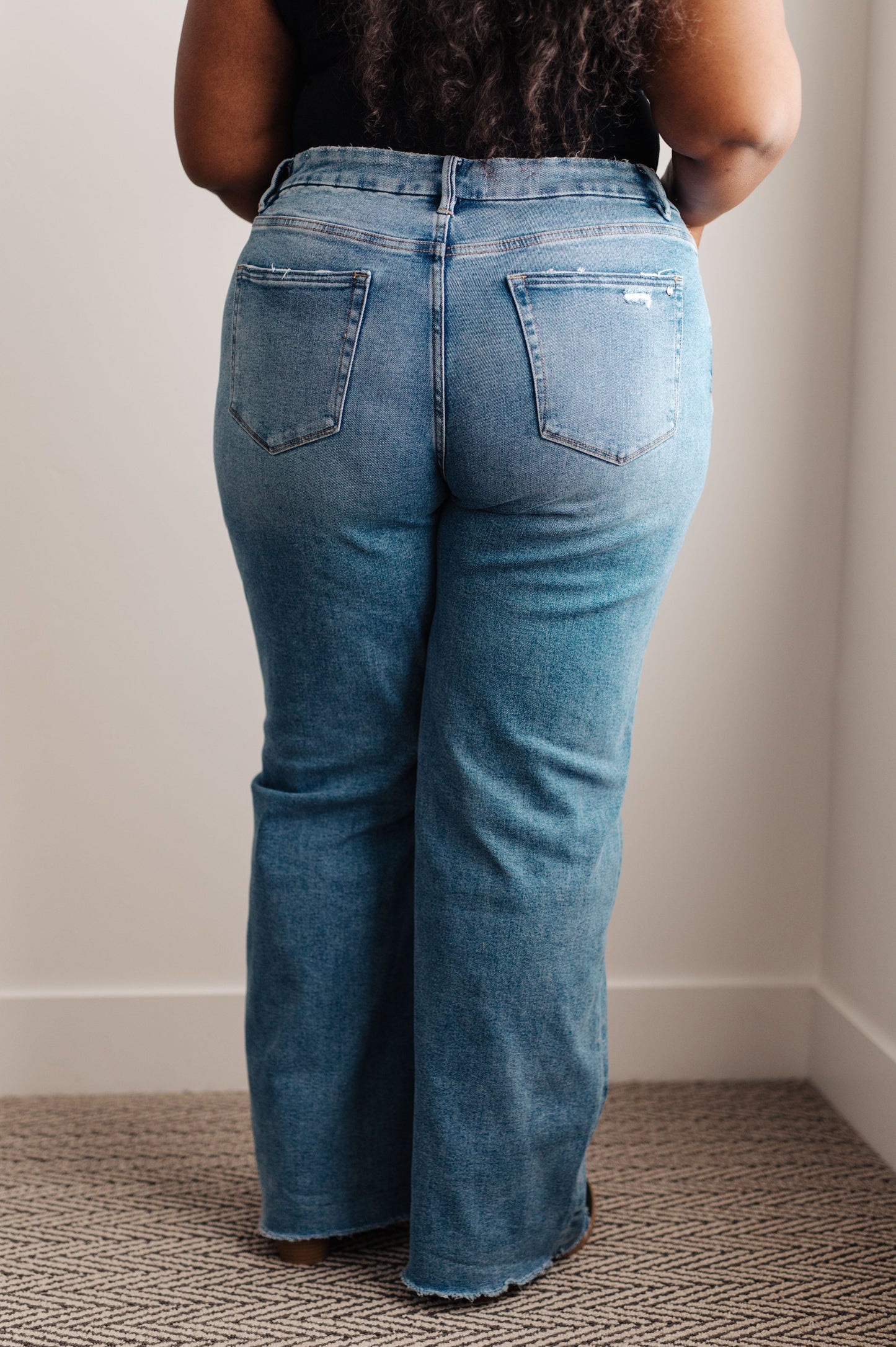 Mica Denim High Rise Wide Leg Jeans