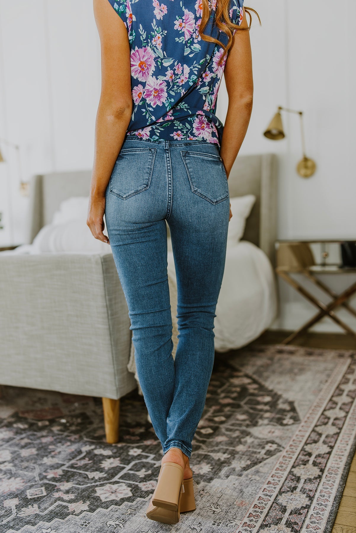 RESTOCK Judy Blue Hi-Waist Control Top Cool Denim Skinny