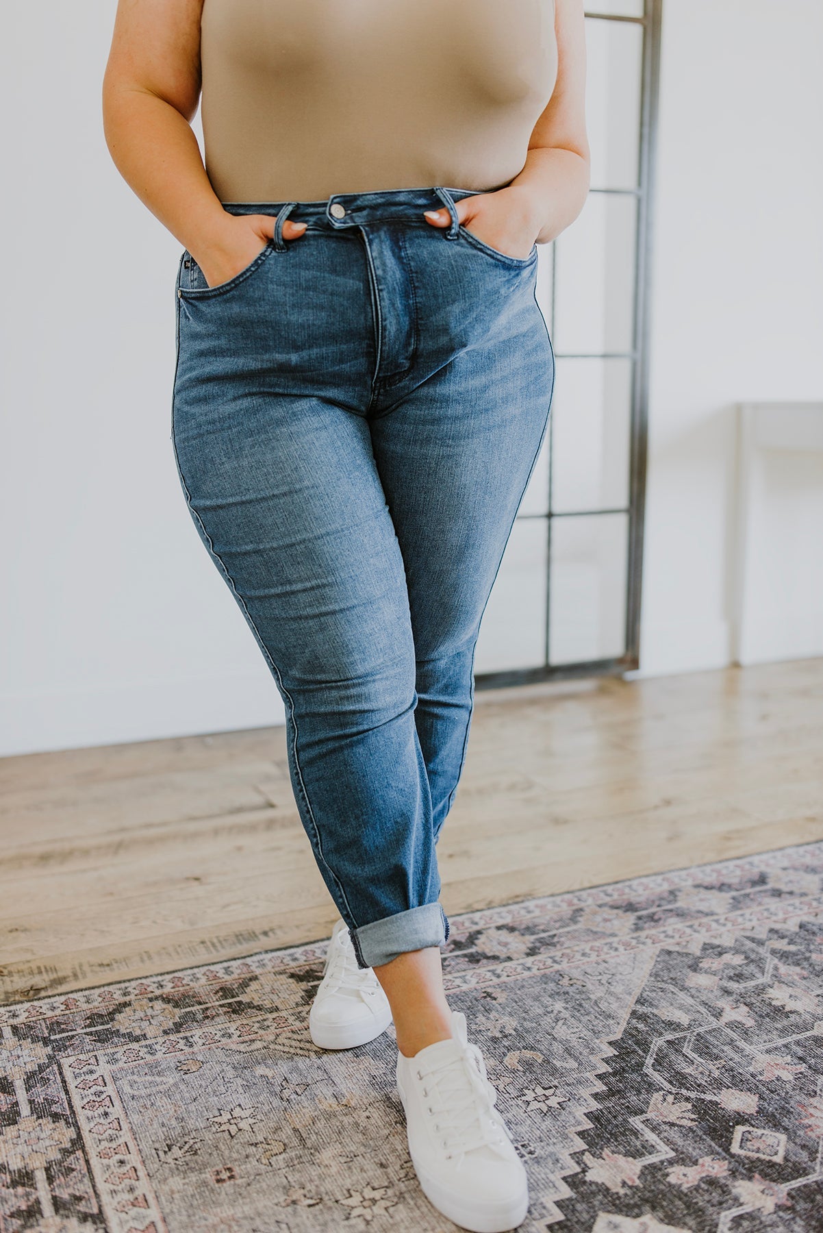 RESTOCK Judy Blue Hi-Waist Control Top Cool Denim Skinny