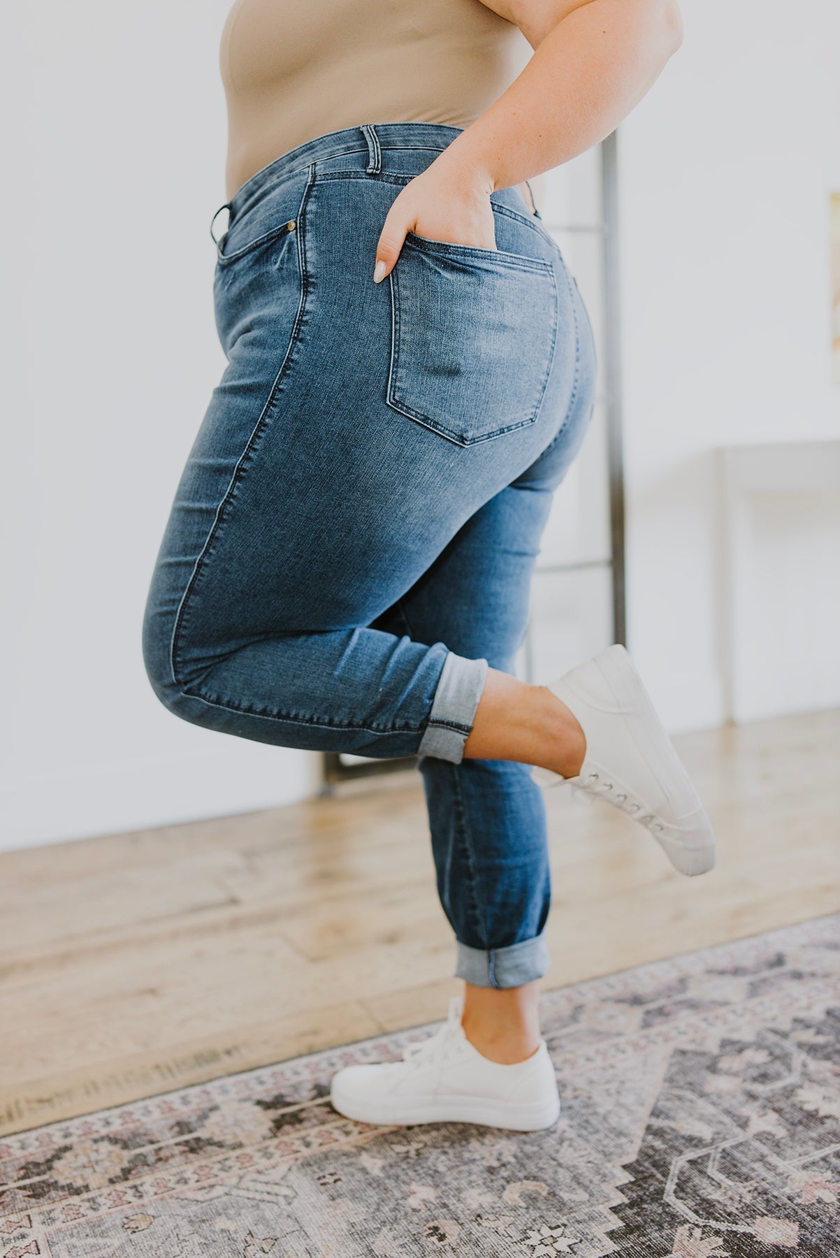 RESTOCK Judy Blue Hi-Waist Control Top Cool Denim Skinny