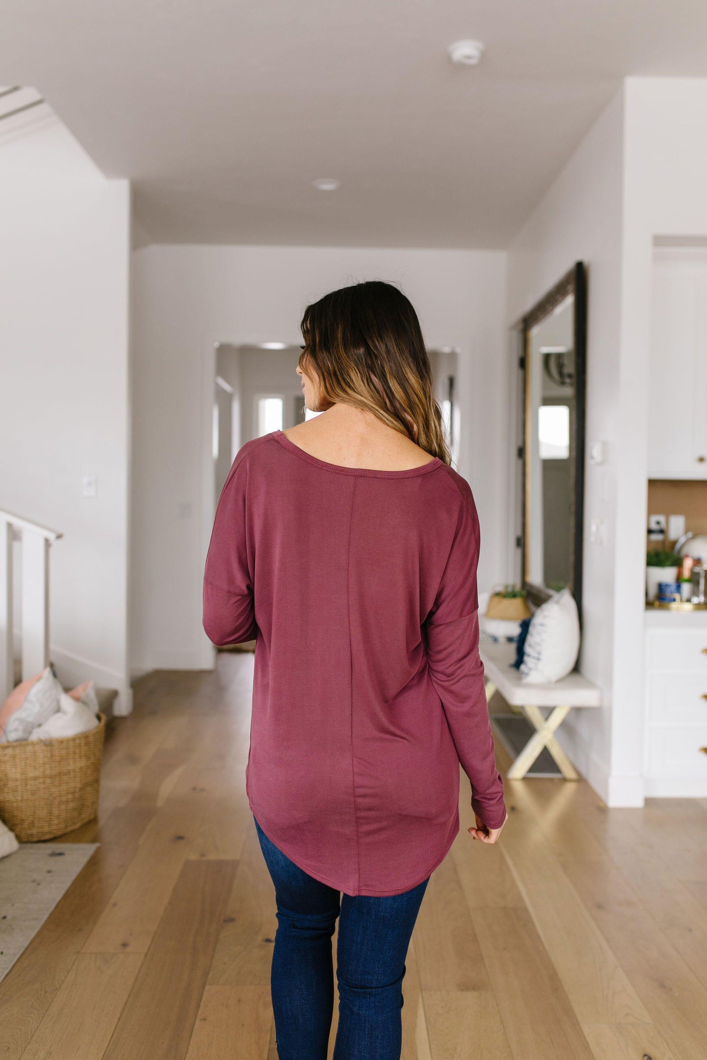 Mauve Modal Twist Top